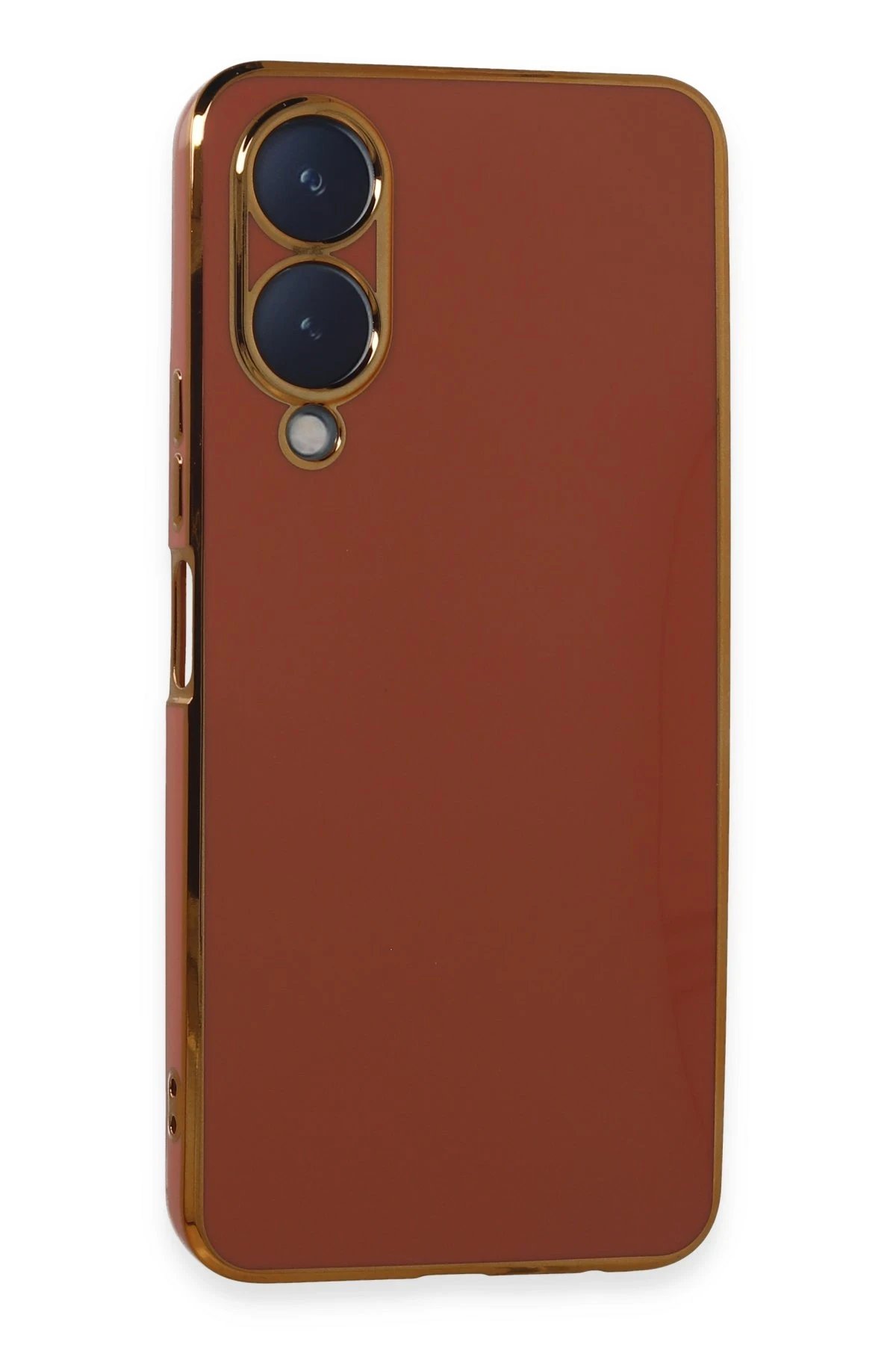 Vivo Y17S Kılıf Volet Silikon - Kırmızı-(5796)