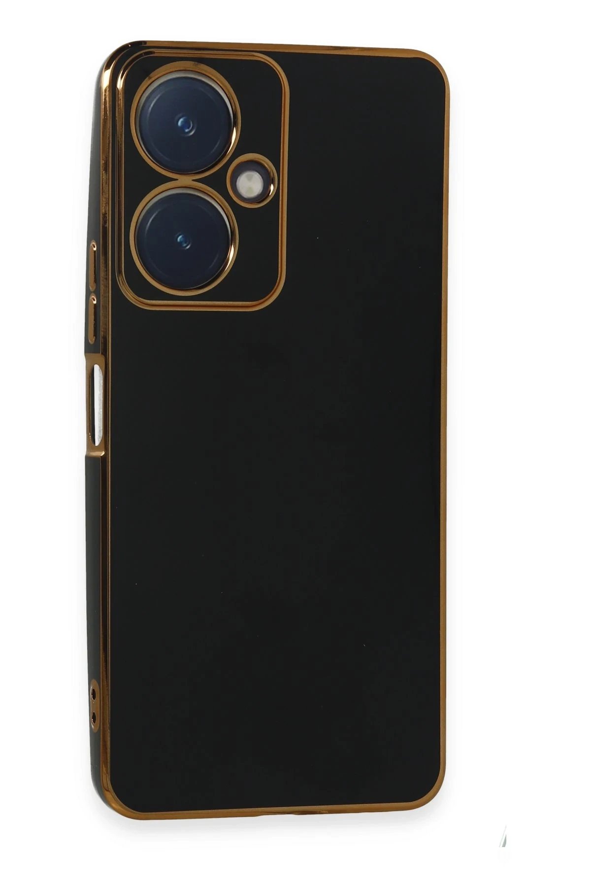 Vivo Y27 Kılıf Volet Silikon - Siyah-(5796)