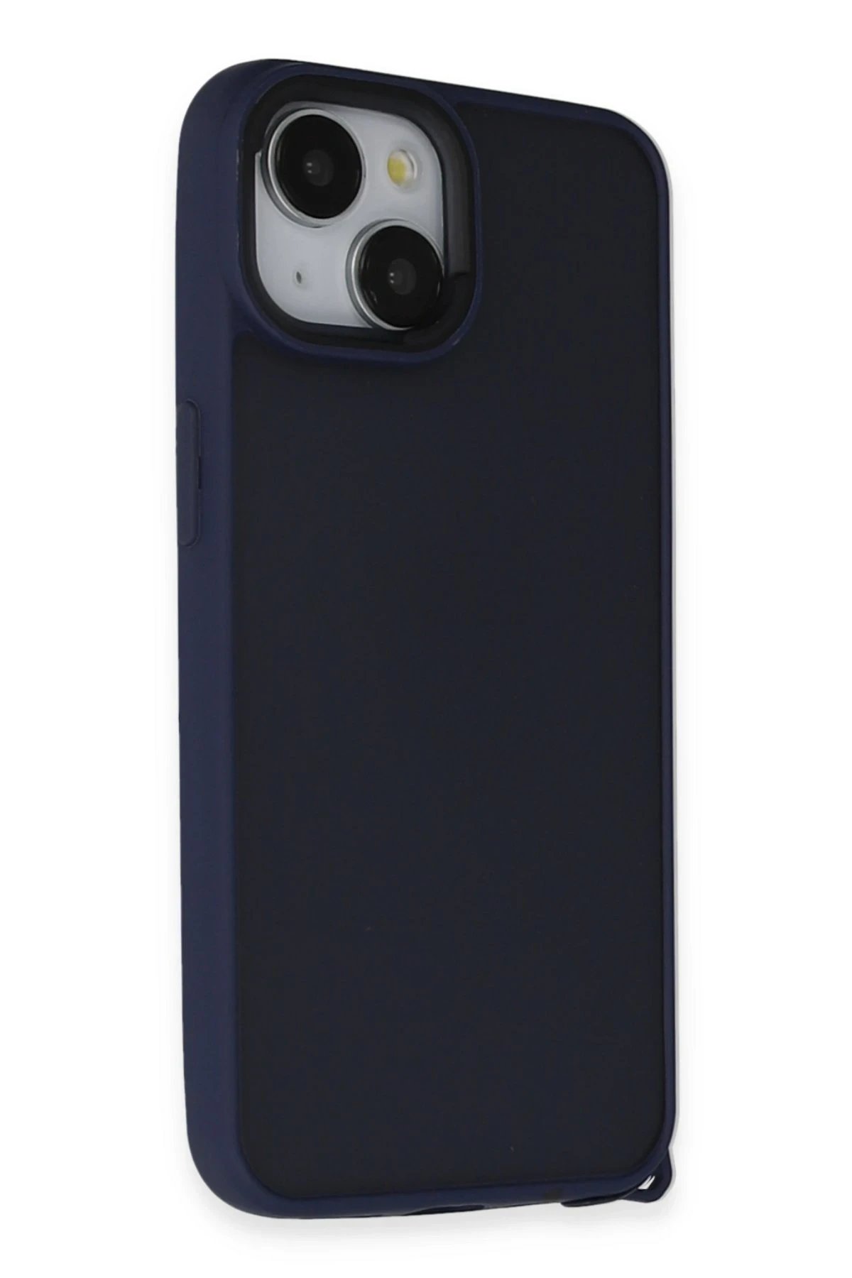 iPhone 15 Kılıf Elegant Kapak - Lacivert-(5796)