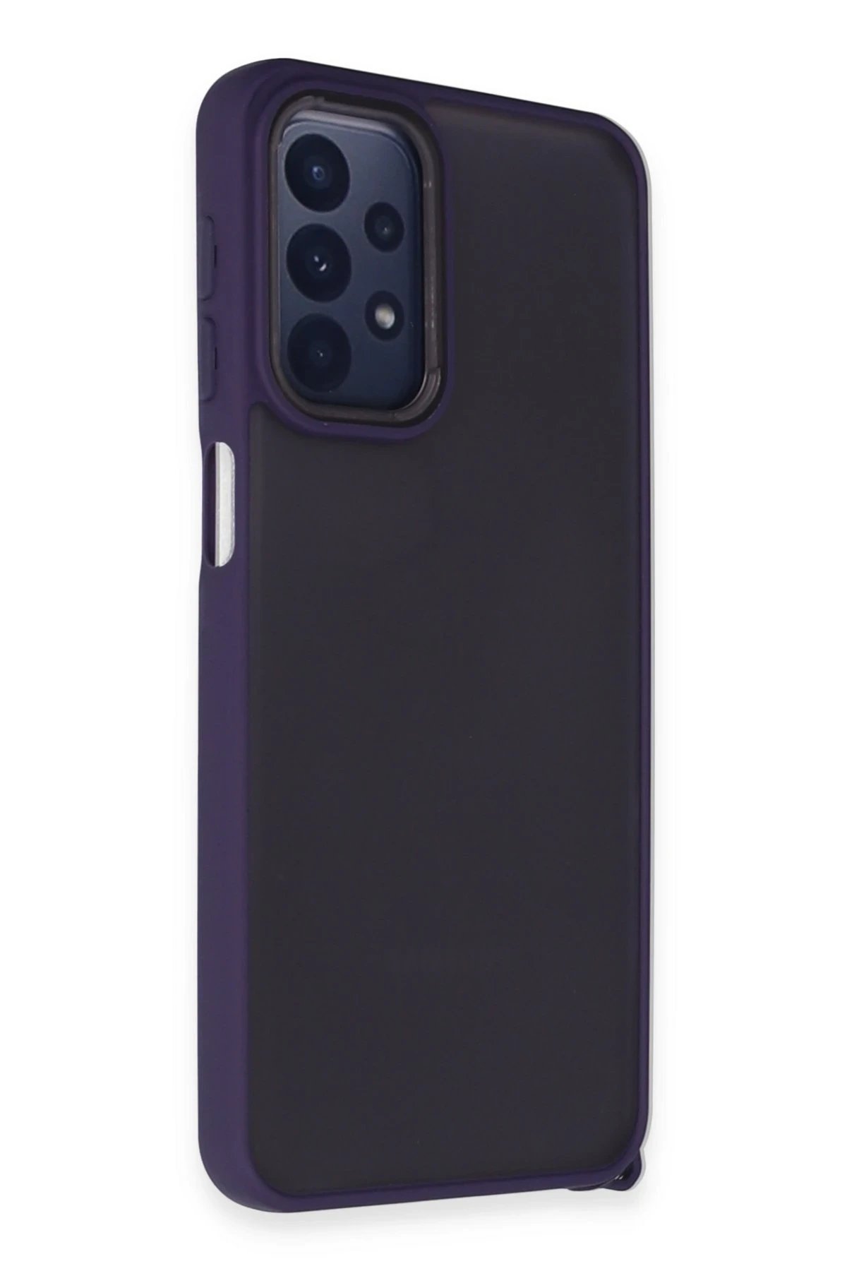 Samsung Galaxy A23 4G Kılıf Elegant Kapak - Derin Mor-(5796)