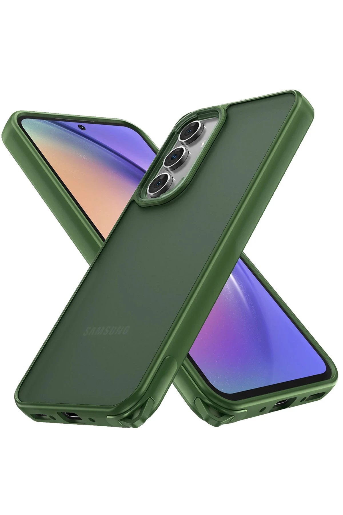 Samsung Galaxy A34 5G Kılıf Elegant Kapak - Yeşil-(5796)