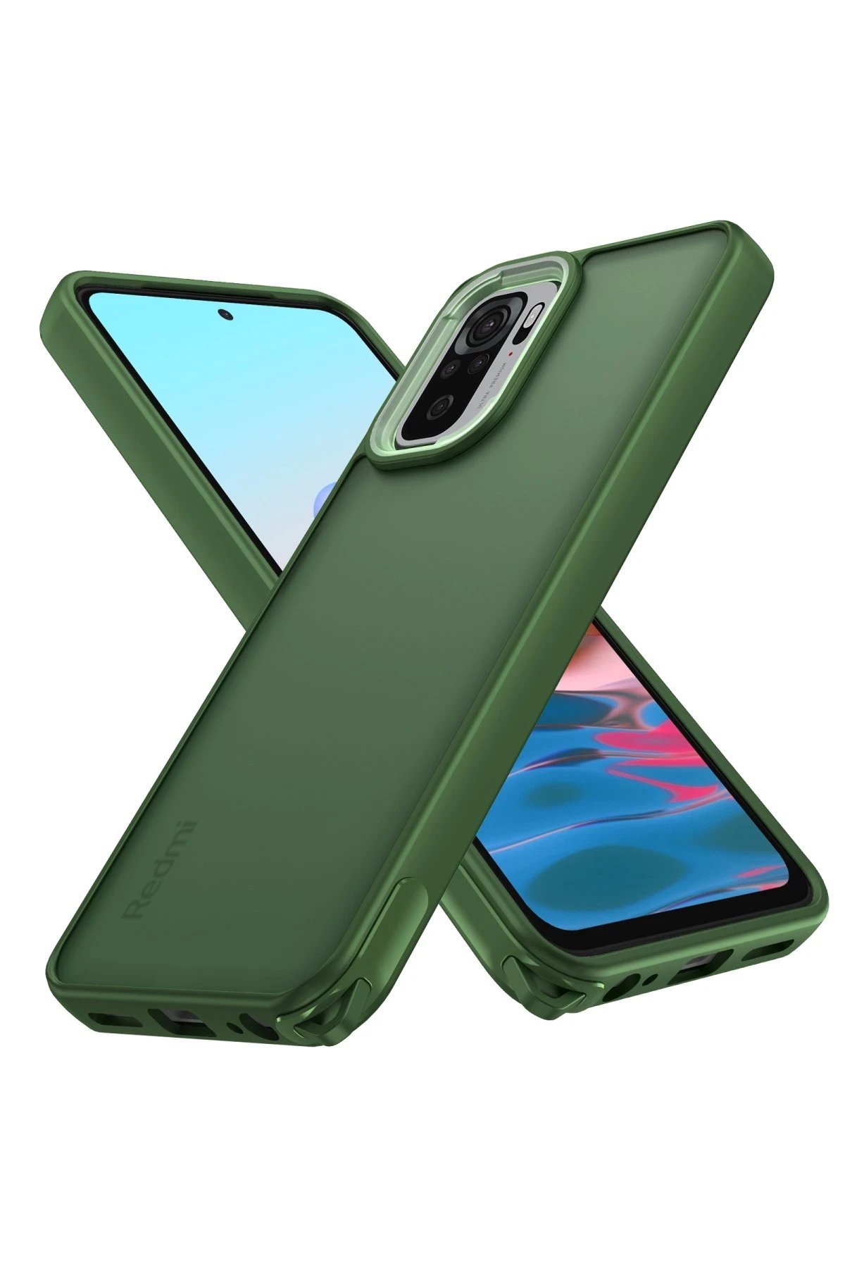 Xiaomi Redmi Note 10 Pro Kılıf Elegant Kapak - Yeşil-(5796)