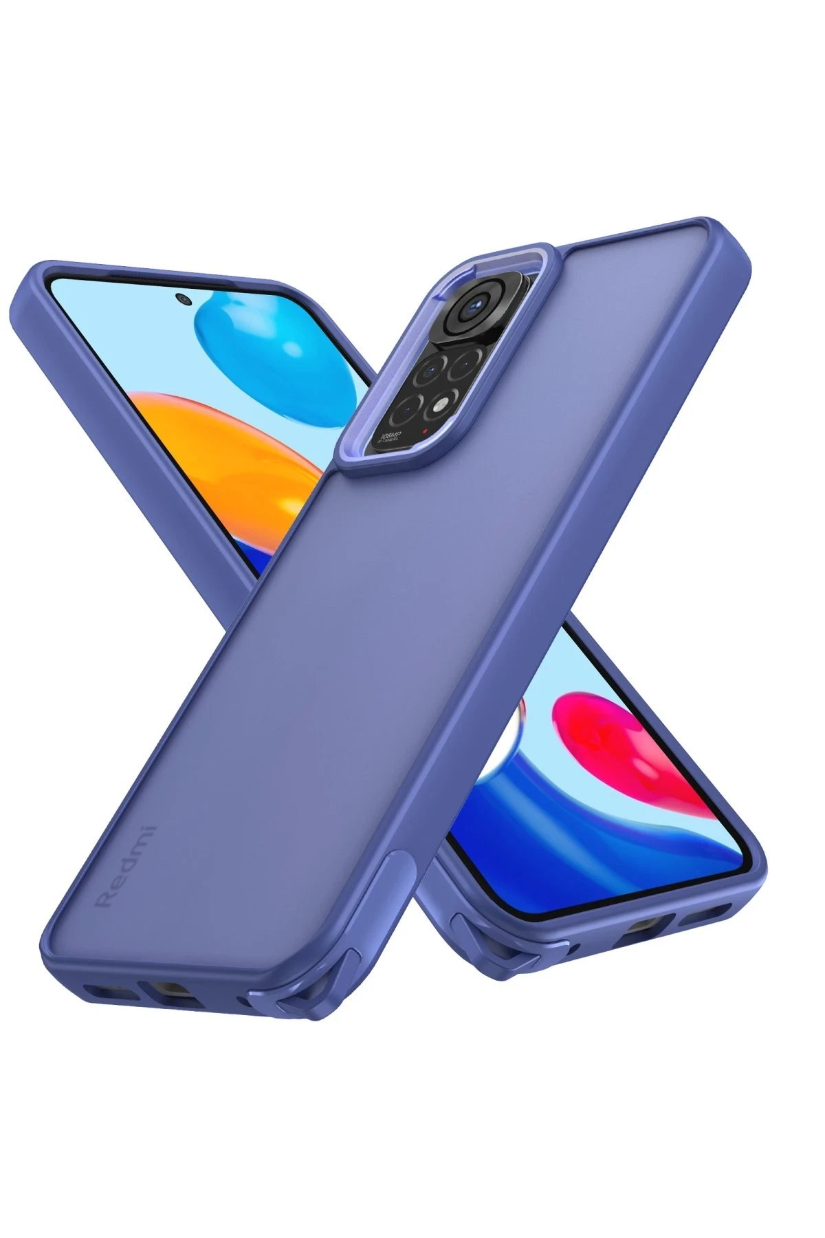 Xiaomi Redmi Note 11 Pro Kılıf Elegant Kapak - Açık Mavi-(5796)