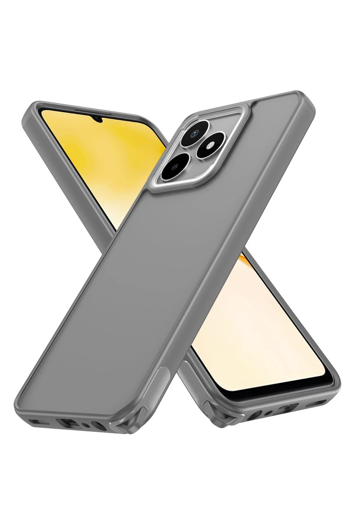 Realme C53 Kılıf Elegant Kapak - Titan Gri-(5796)