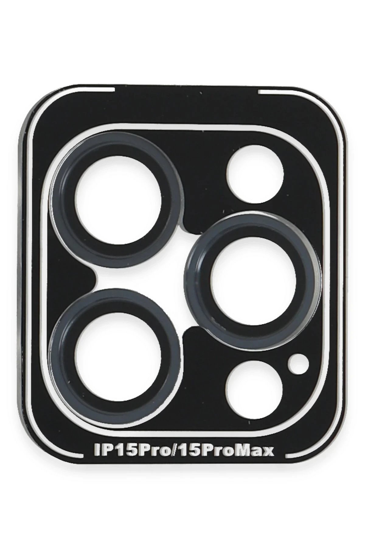 iPhone 15 Pro Max PVD Metal Kamera Lens - Lacivert-(5796)