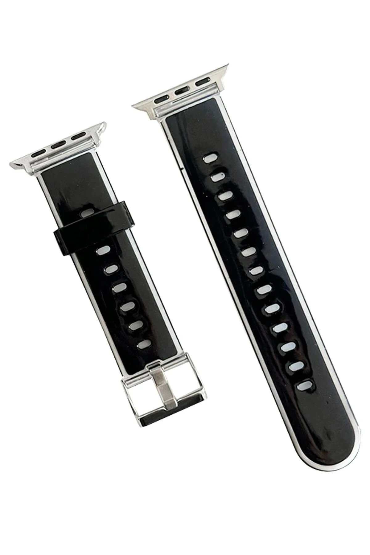 Watch 45mm Jelly Silikon Kordon - Siyah-(5796)