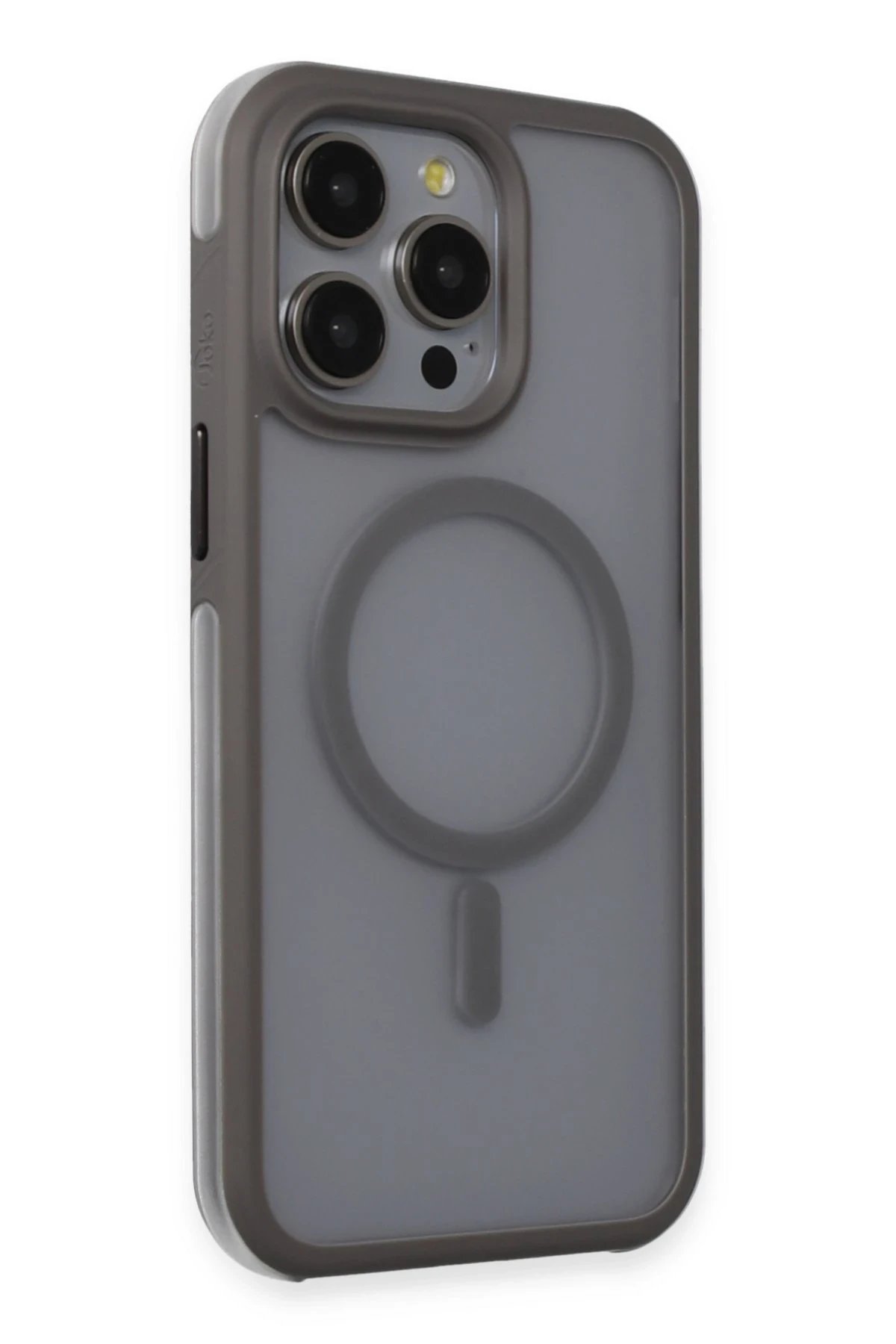 iPhone 15 Pro Max Toras Airbag Magsafe Kapak - Titan Gri-(5796)