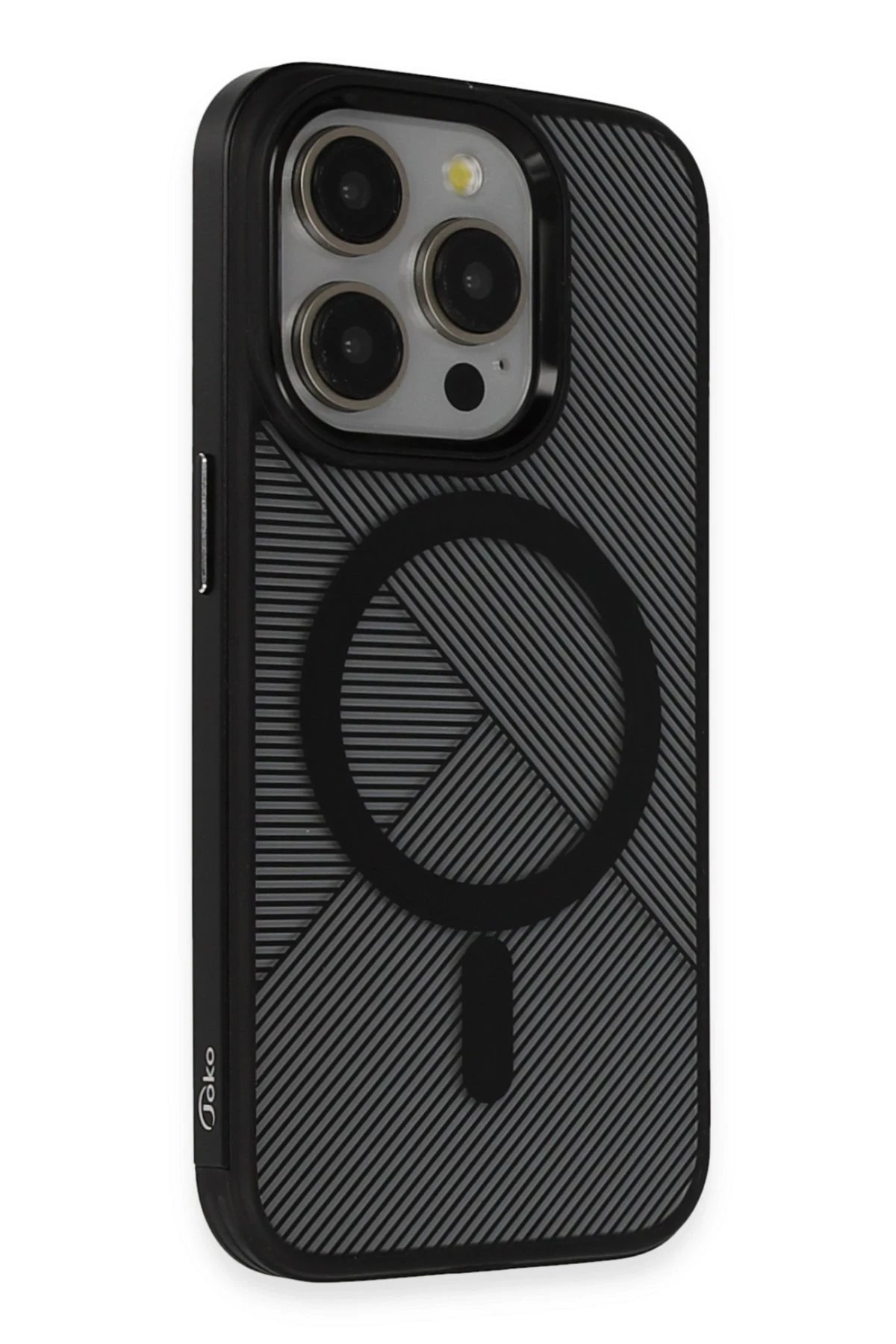 iPhone 15 Pro Vito Magsafe Kapak - Siyah-(5796)