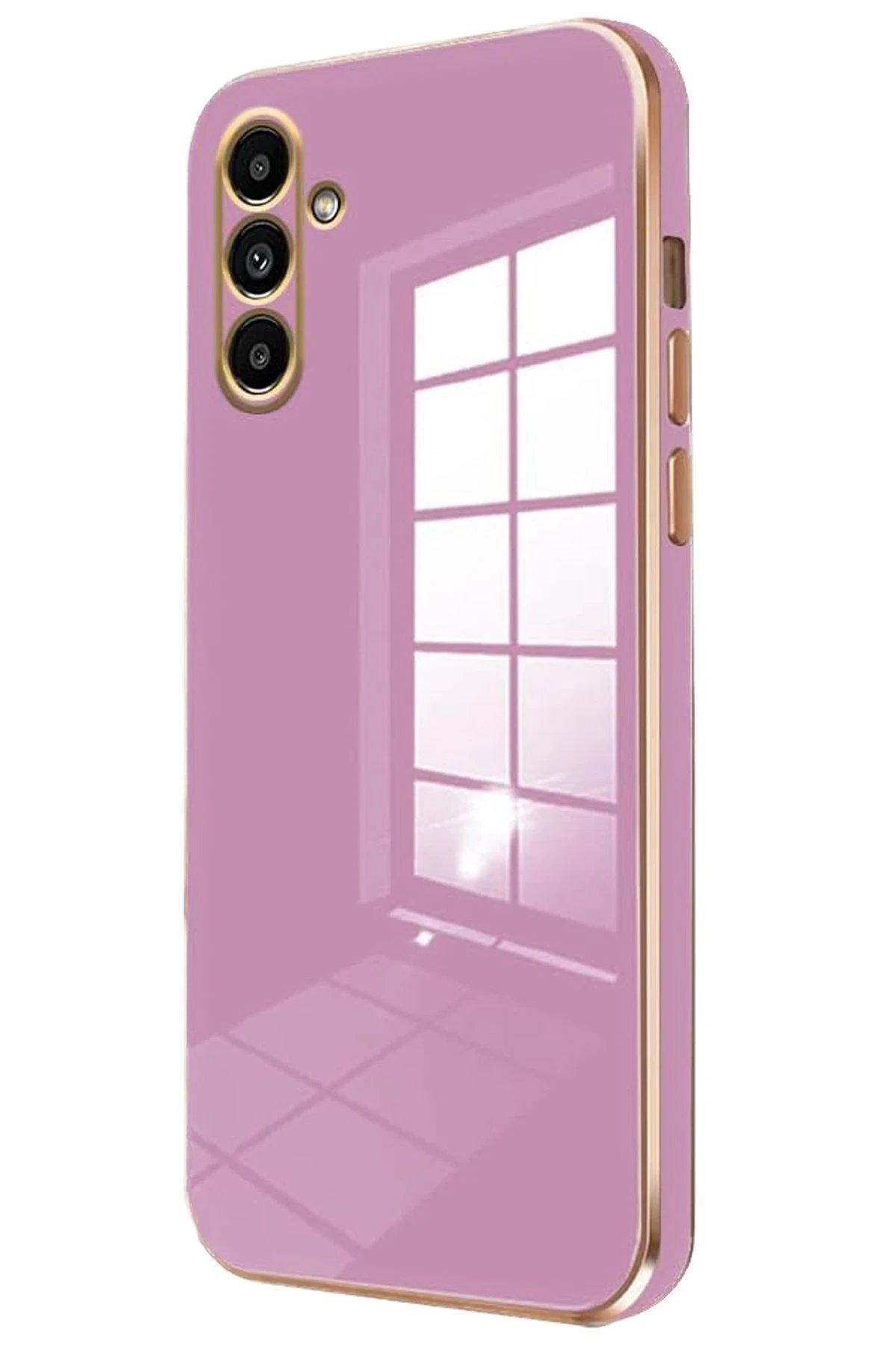 Samsung Galaxy A25 5G Kılıf Volet Silikon - Mor-(5796)
