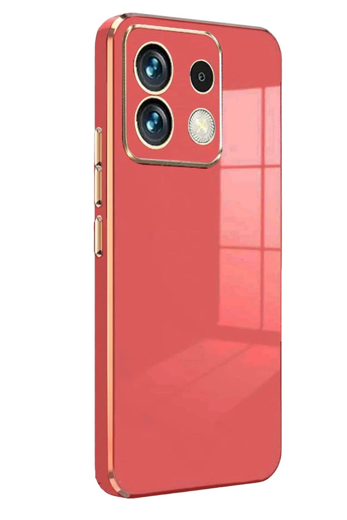 Xiaomi Poco M6 Pro 4G Kılıf Volet Silikon - Kırmızı-(5796)