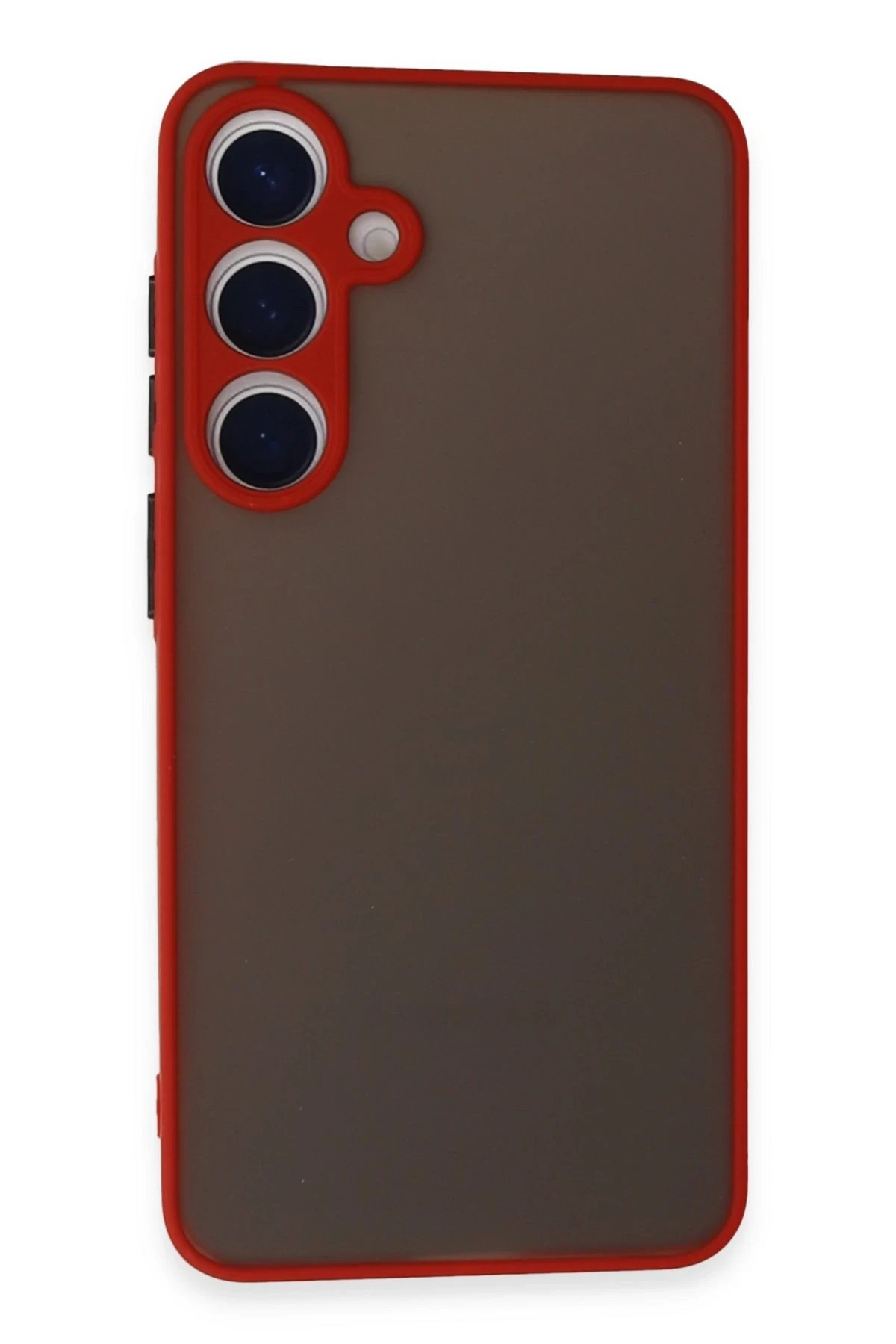 Samsung Galaxy S24 Kılıf Montreal Silikon Kapak - Kırmızı-(5796)