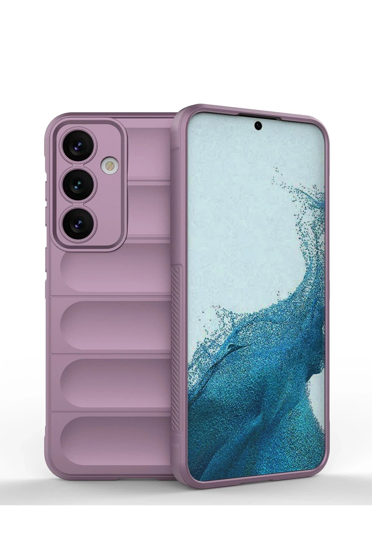 Samsung Galaxy S24 Kılıf Optimum Silikon - Mor-(5796)