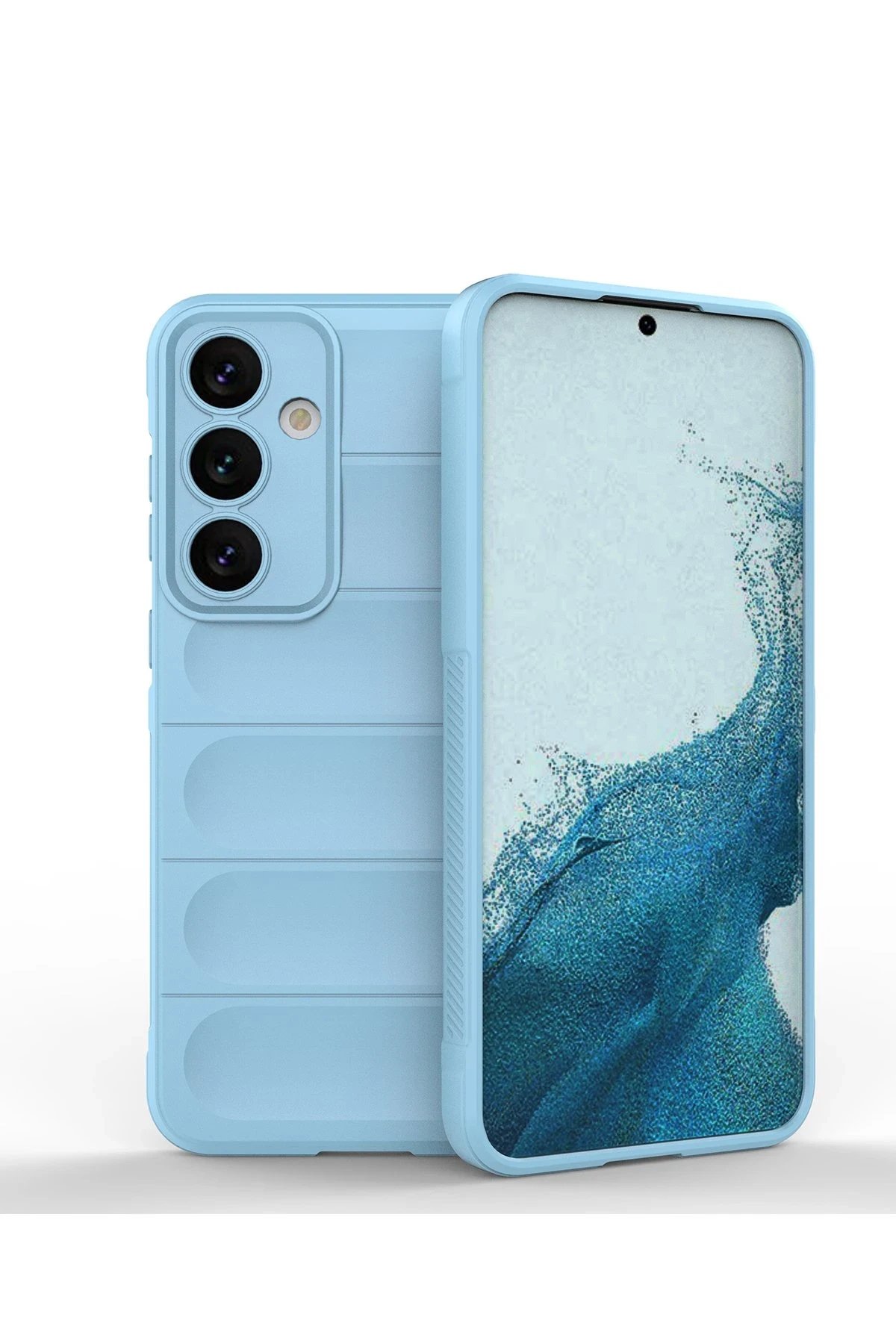 Samsung Galaxy S24 Kılıf Optimum Silikon - Sky Blue-(5796)
