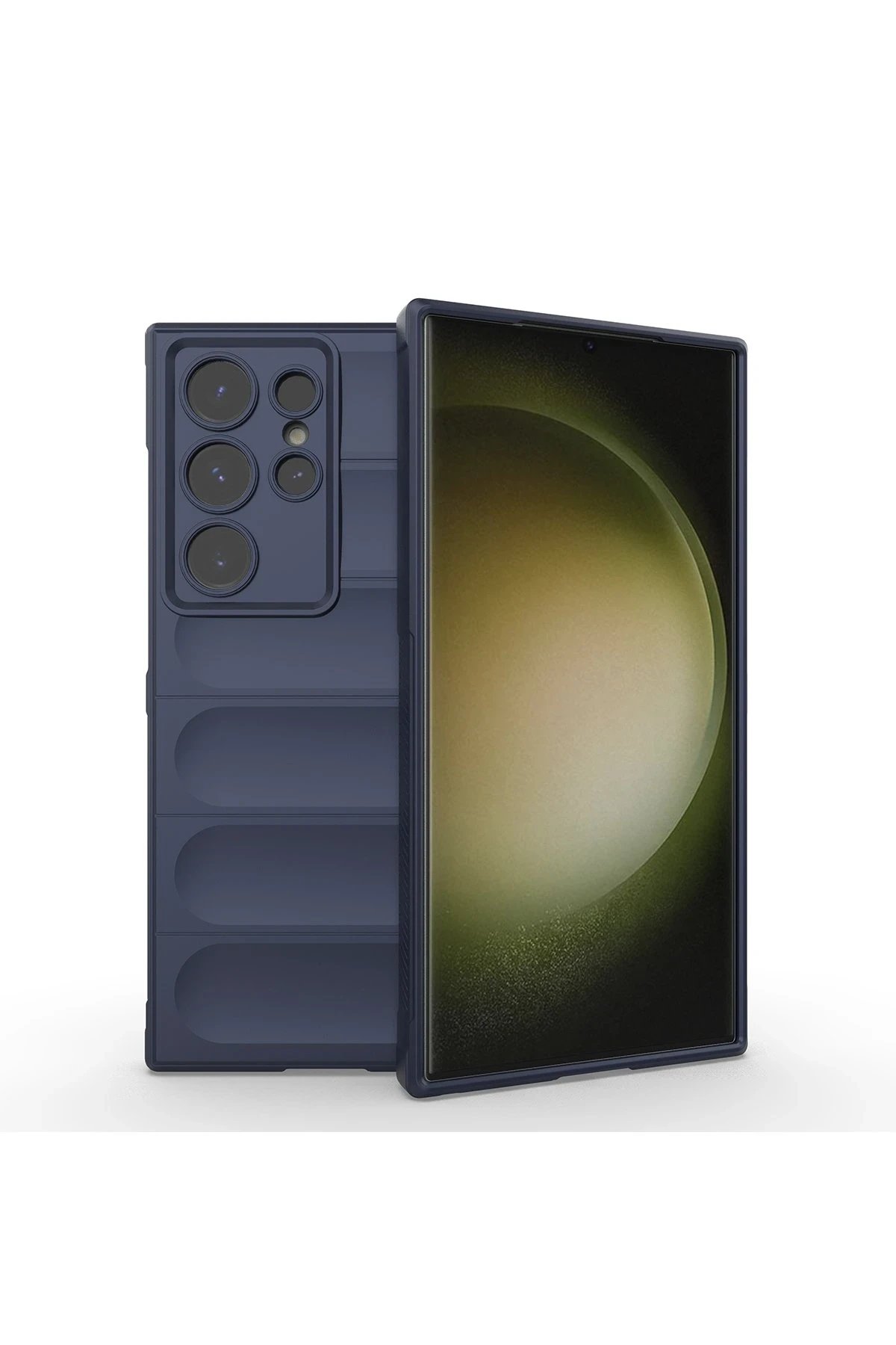 Samsung Galaxy S24 Ultra Kılıf Optimum Silikon - Lacivert-(5796)