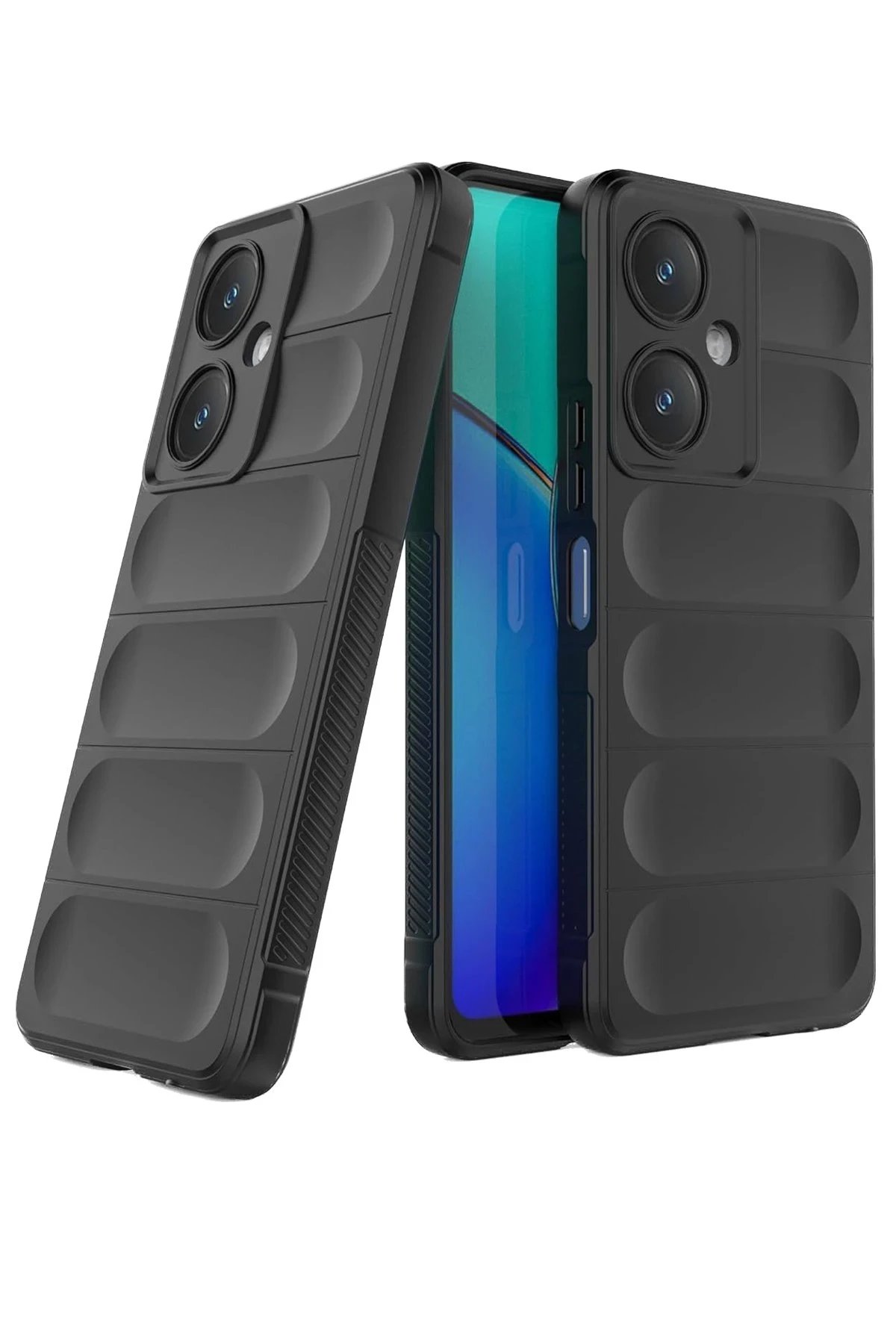 Vivo Y27 Kılıf Optimum Silikon - Siyah-(5796)