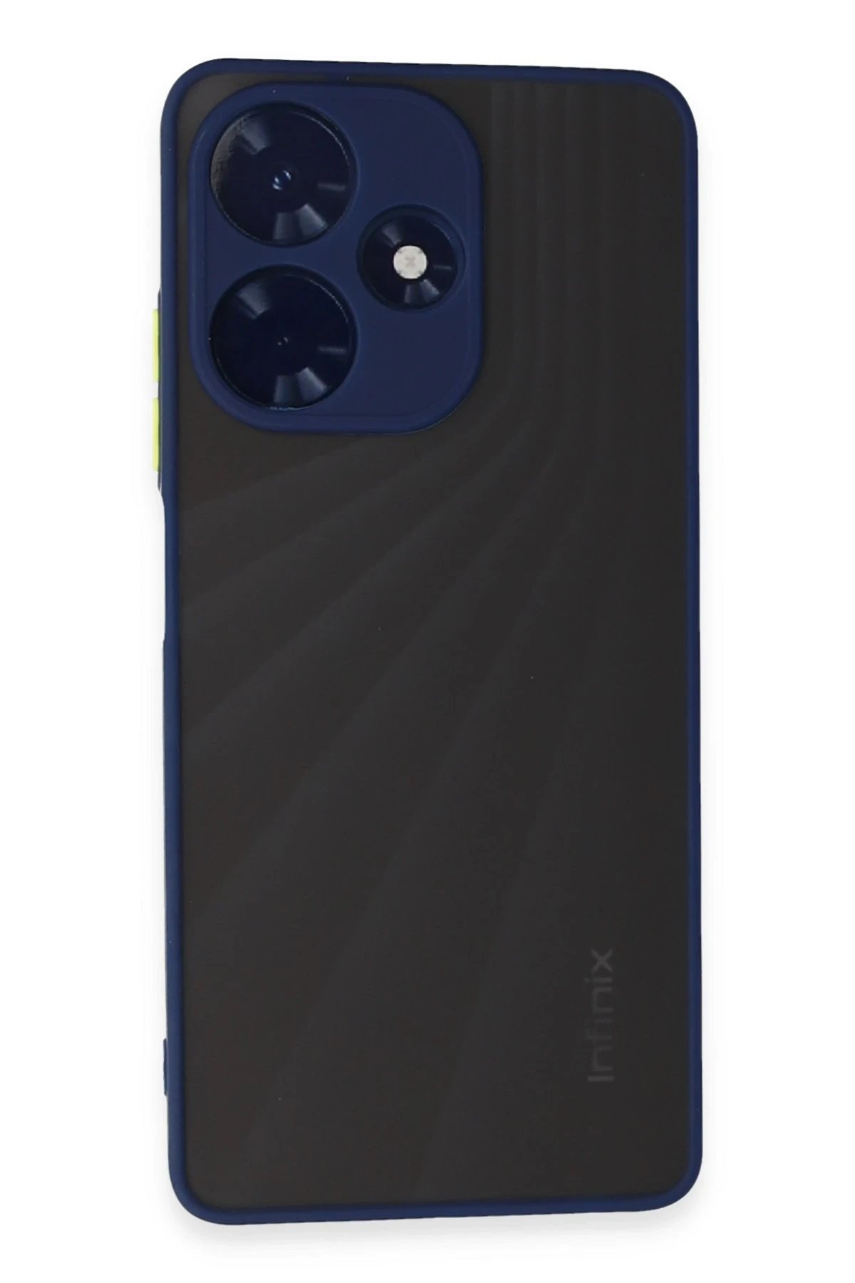 İnfinix Hot 30 4G Kılıf Montreal Silikon Kapak - Lacivert-(5796)