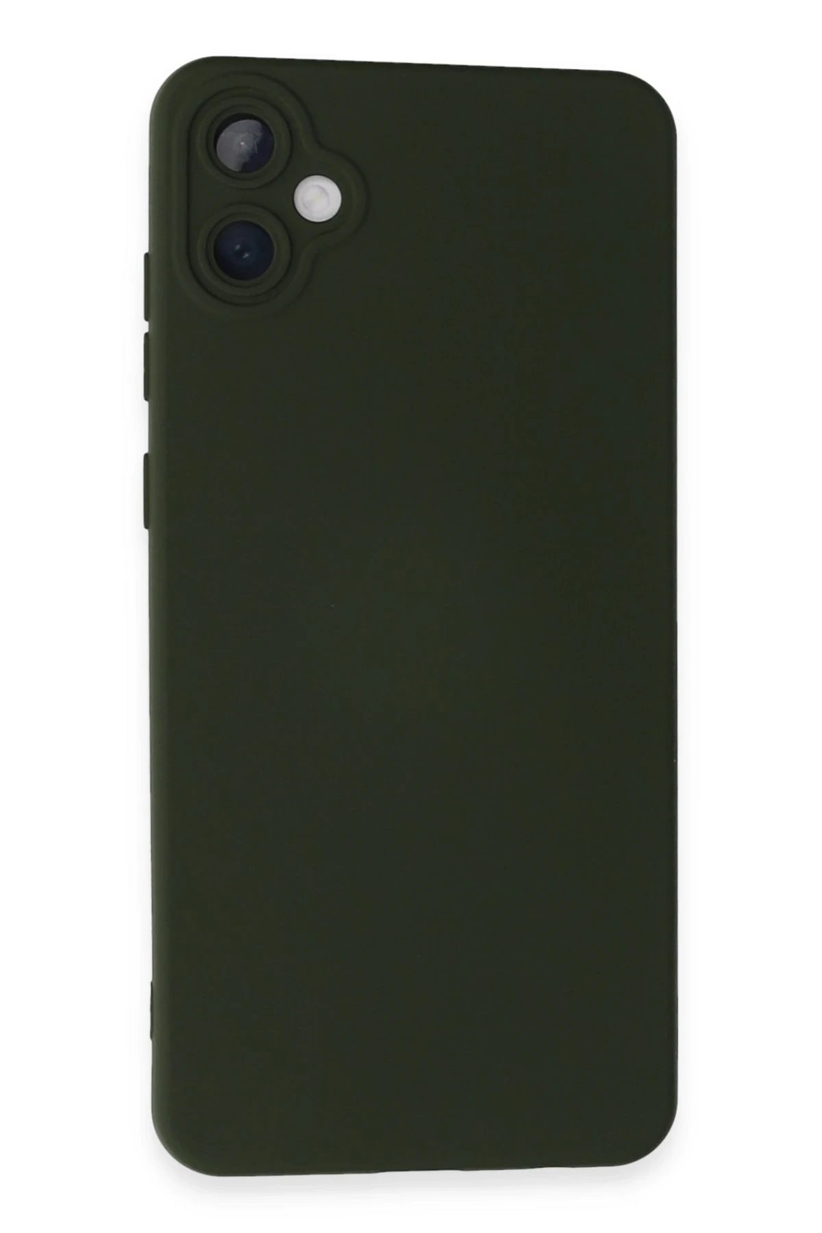 Samsung Galaxy A05 Kılıf Nano içi Kadife Silikon - Koyu Yeşil-(5796)