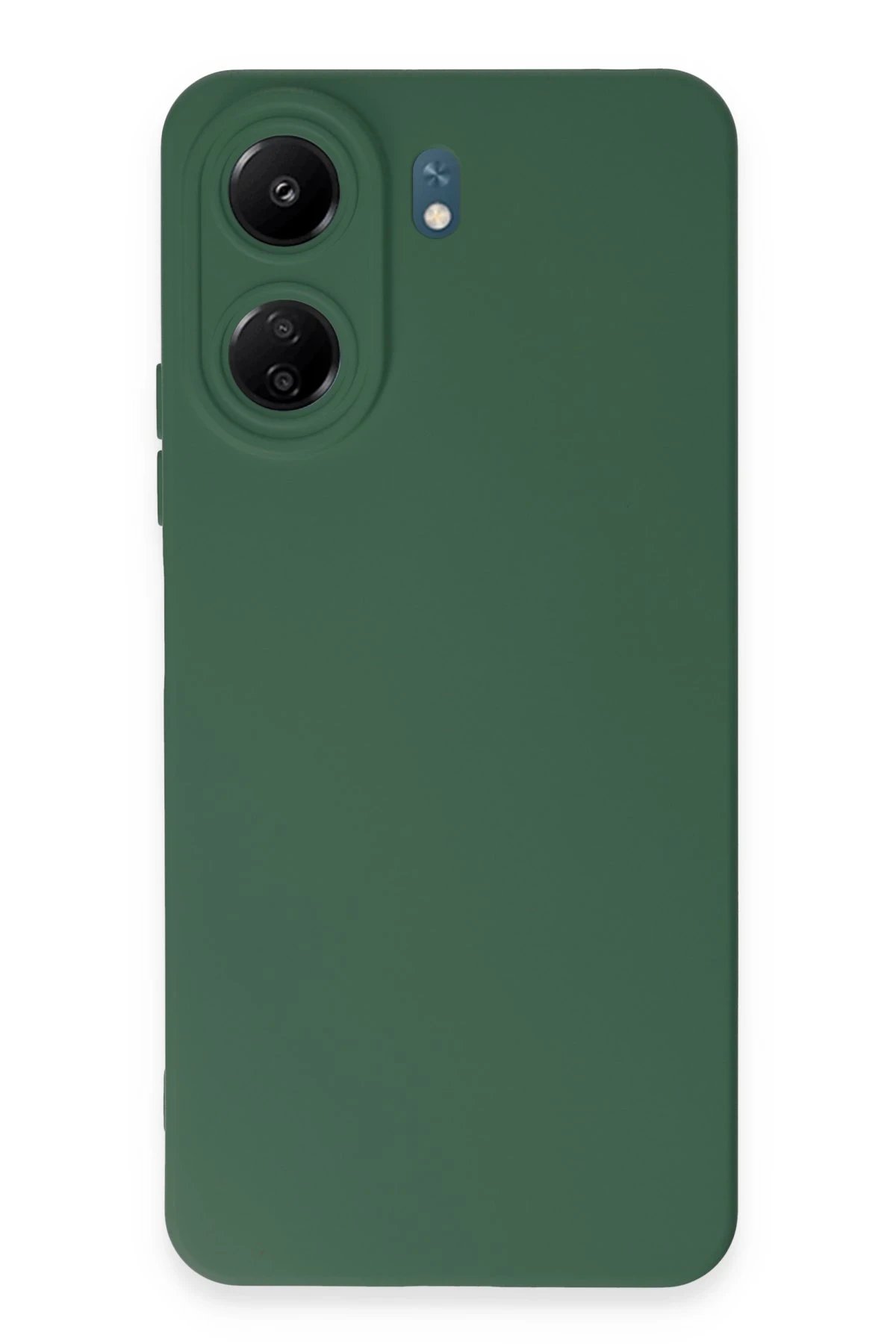 Xiaomi Redmi 13C Kılıf Nano içi Kadife Silikon - Koyu Yeşil-(5796)