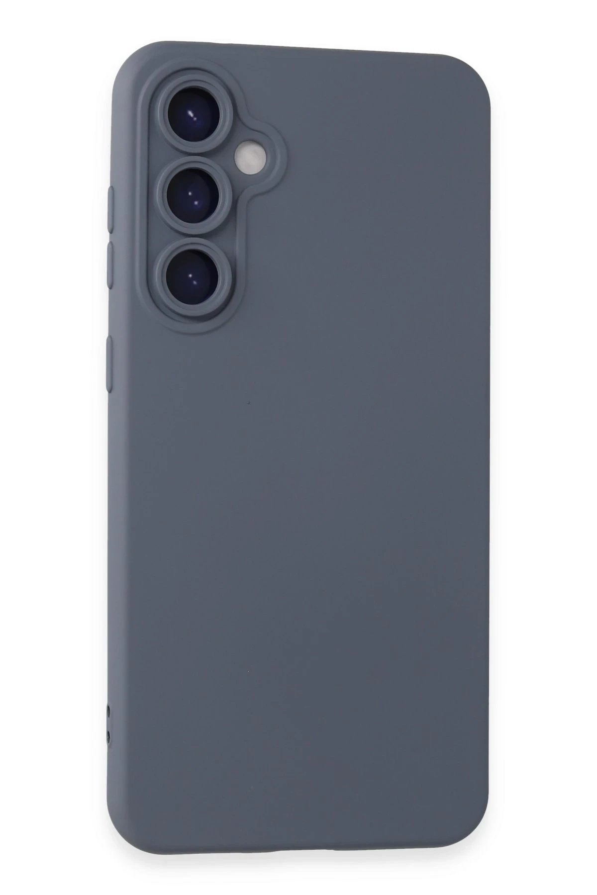 Samsung Galaxy S24 Kılıf Nano içi Kadife Silikon - Gri-(5796)