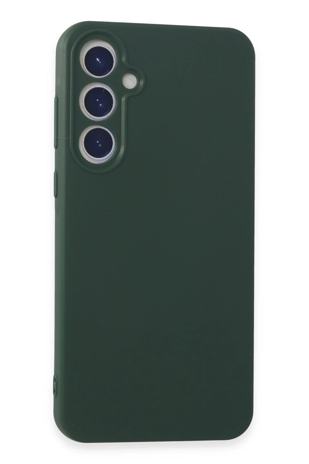 Samsung Galaxy A55 5G Kılıf First Silikon - Koyu Yeşil-(5796)