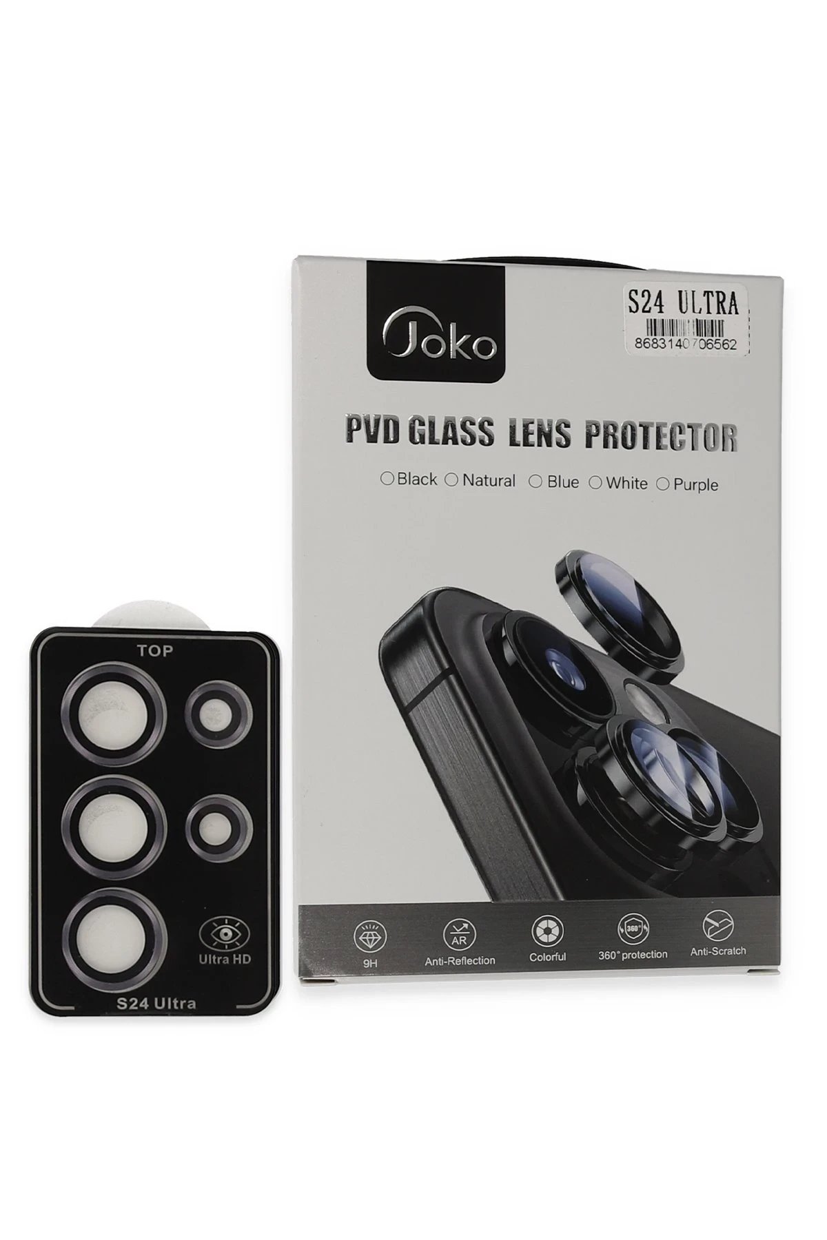 Samsung Galaxy S24 Ultra PVD Metal Kamera Lens - Derin Mor-(5796)