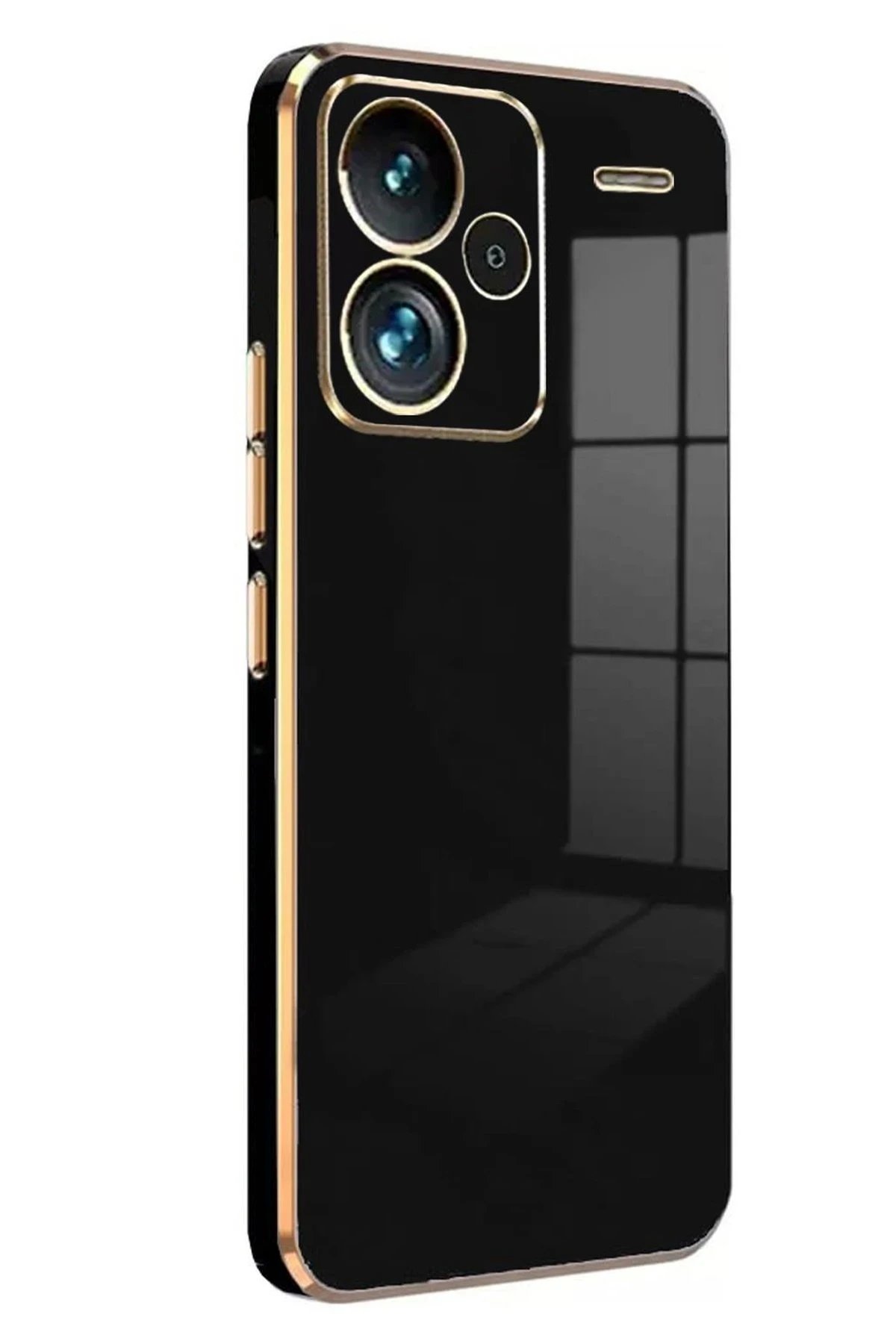 Xiaomi Redmi Note 13 Pro Plus Kılıf Volet Silikon - Siyah-(5796)