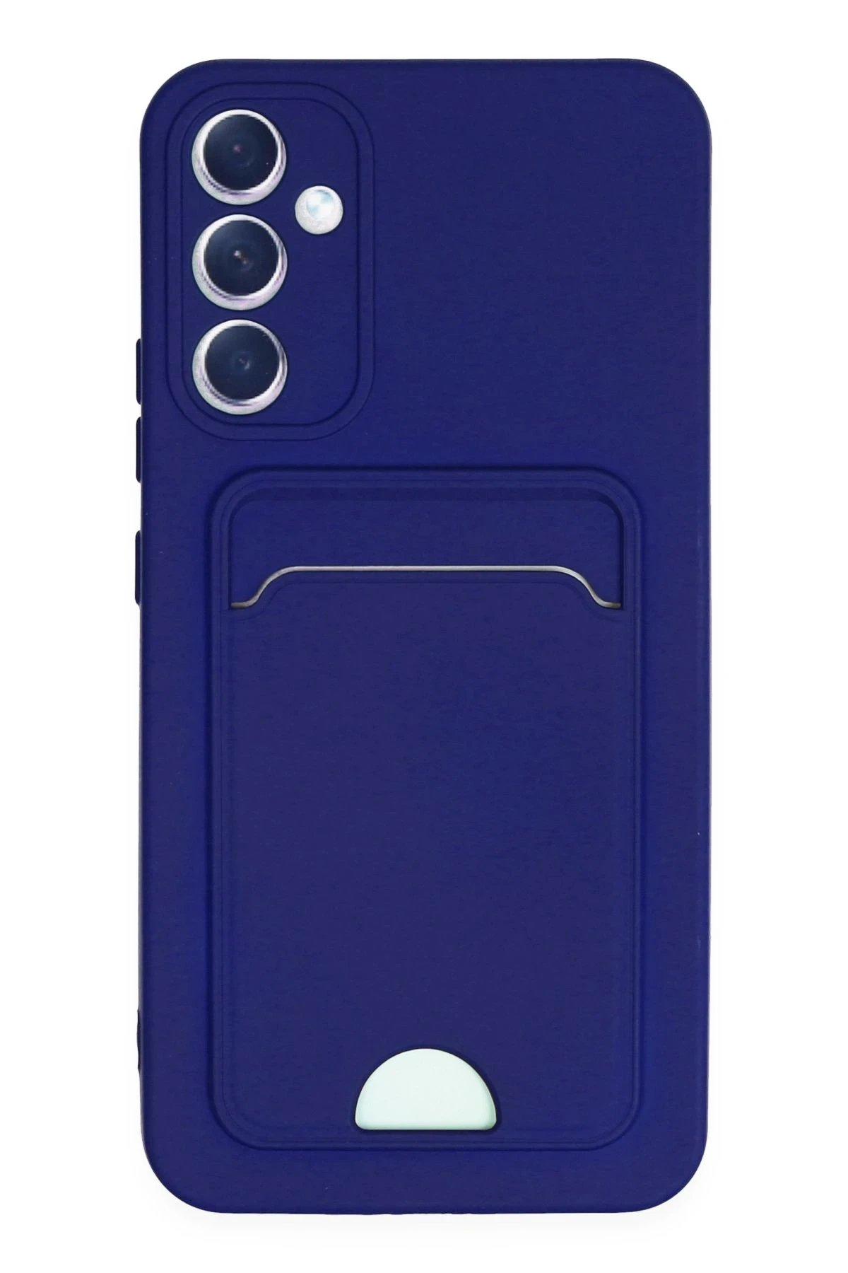 Samsung Galaxy A25 5G Kılıf Kelvin Kartvizitli Silikon - Lacivert-(5796)