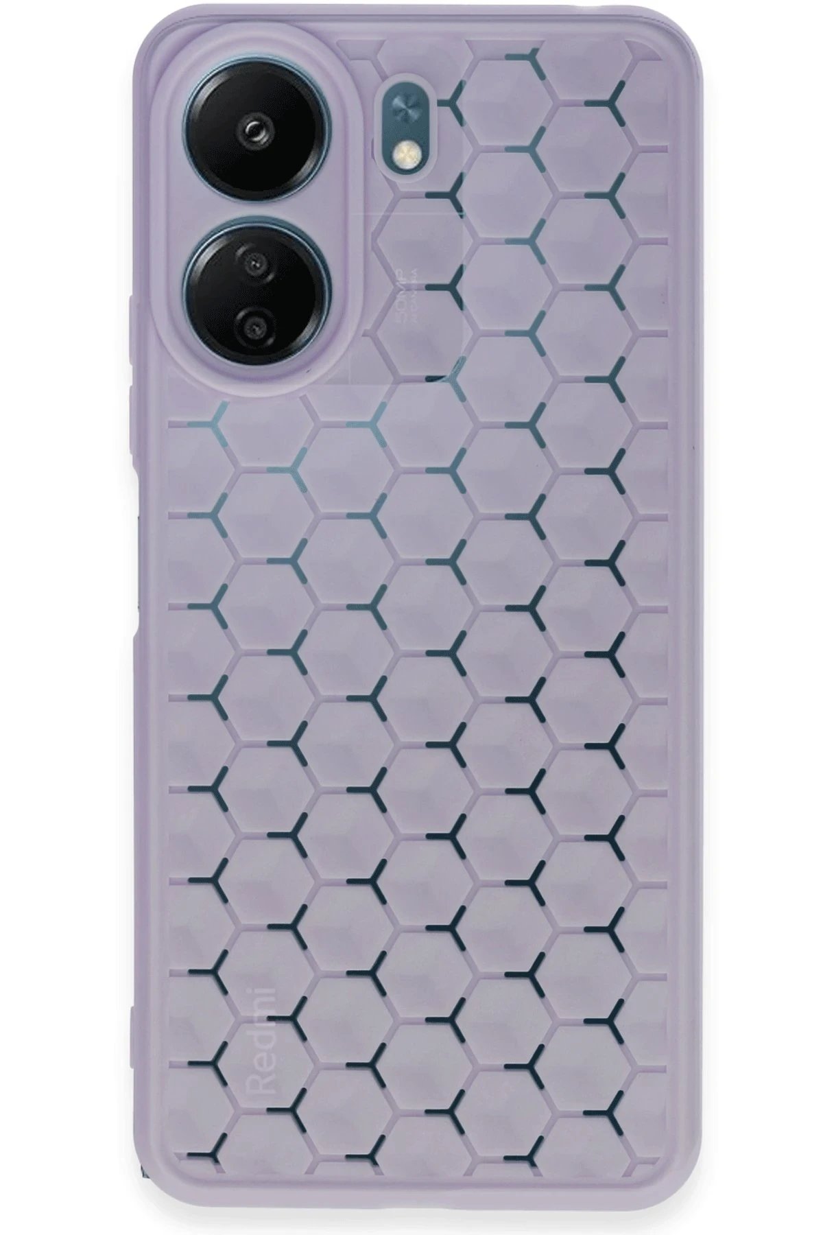 Xiaomi Redmi 13C Kılıf Petek Silikon Kapak - Lila-(5796)