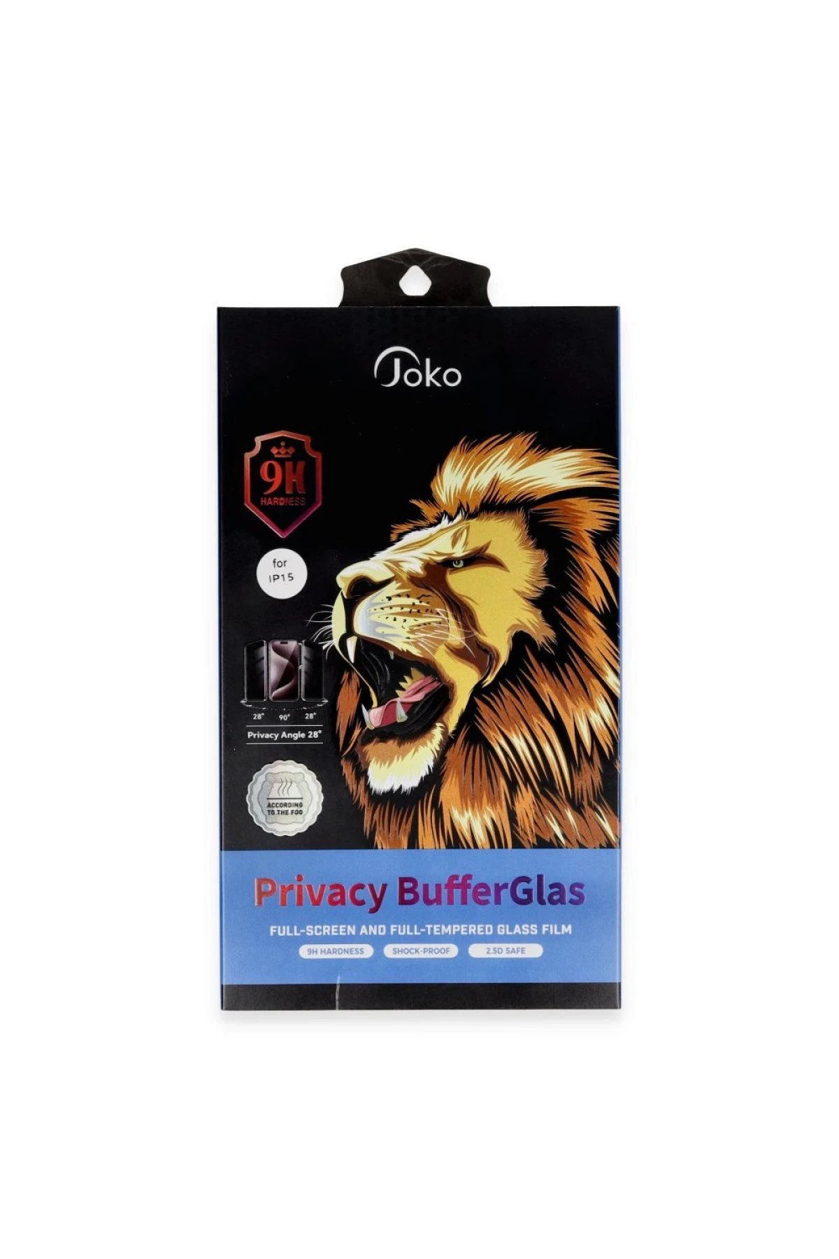 iPhone 16 Pro Buffer Hayalet Cam Ekran Koruyucu - Siyah-(5796)