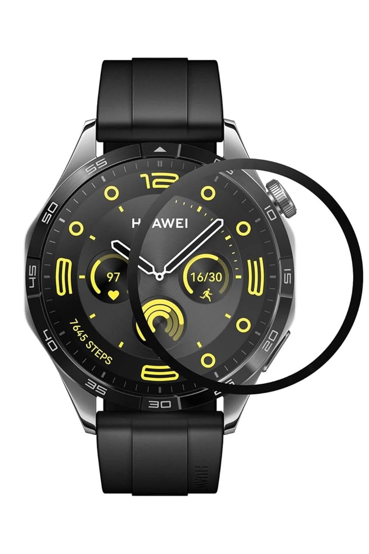 Huawei GT4 46mm 22mm Polymer Nano Ekran Koruyucu - Şeffaf-(5796)