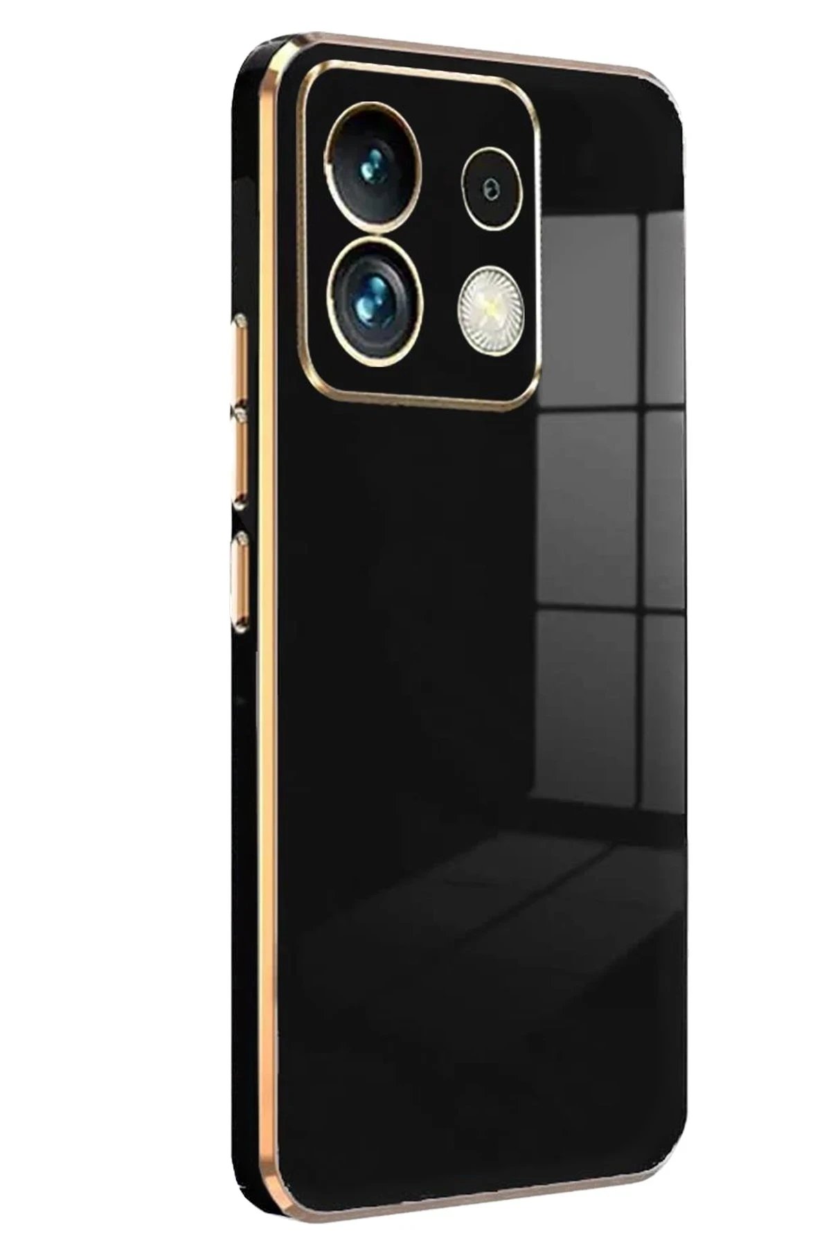 Xiaomi Redmi Note 13 5G Kılıf Volet Silikon - Siyah-(5796)