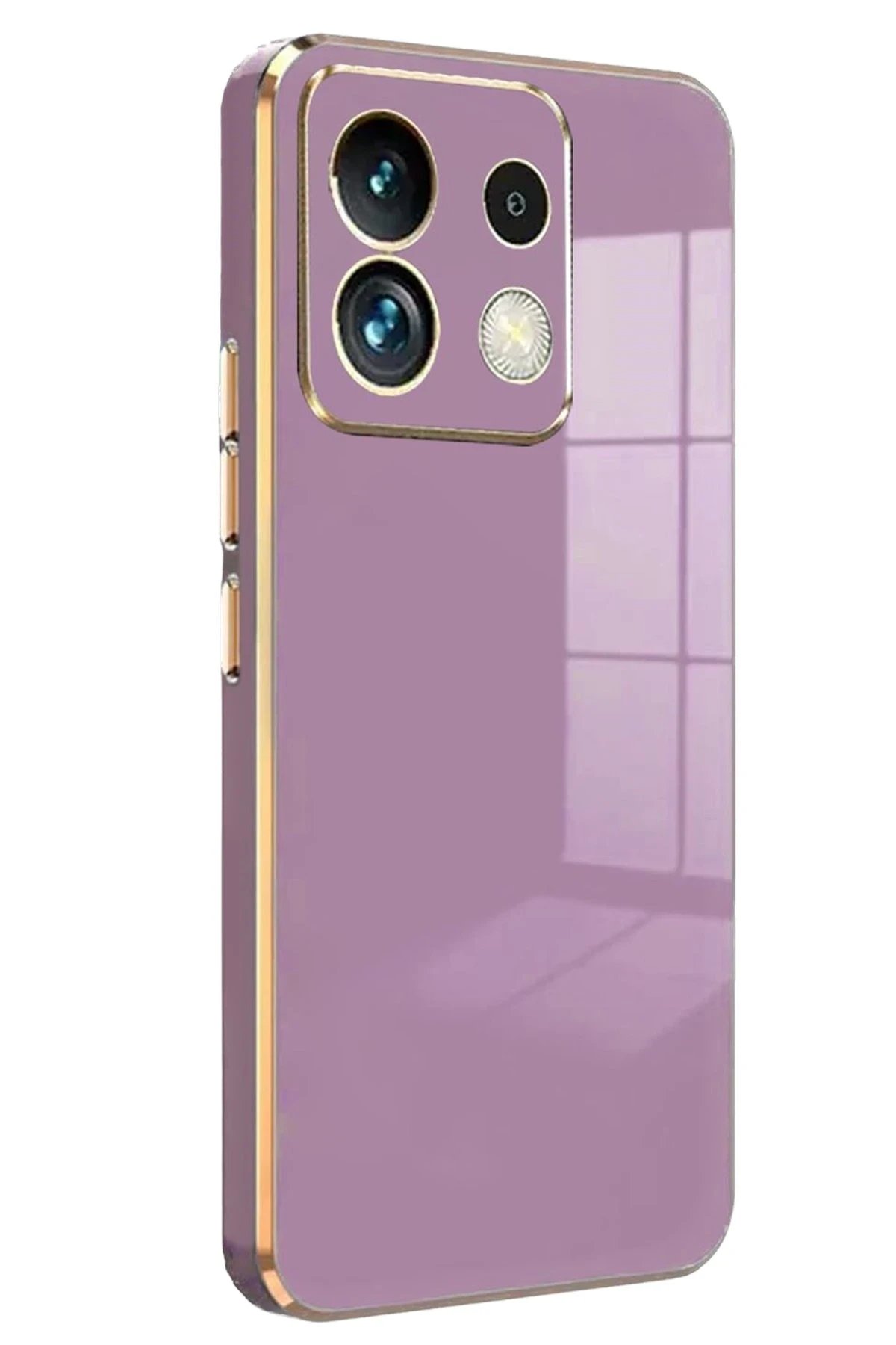 Xiaomi Redmi Note 13 5G Kılıf Volet Silikon - Mor-(5796)