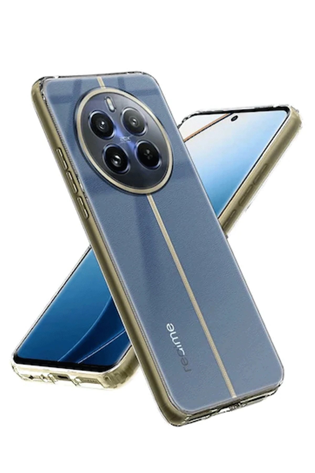 Realme 12 5G Kılıf Lüx Şeffaf Silikon-(5796)