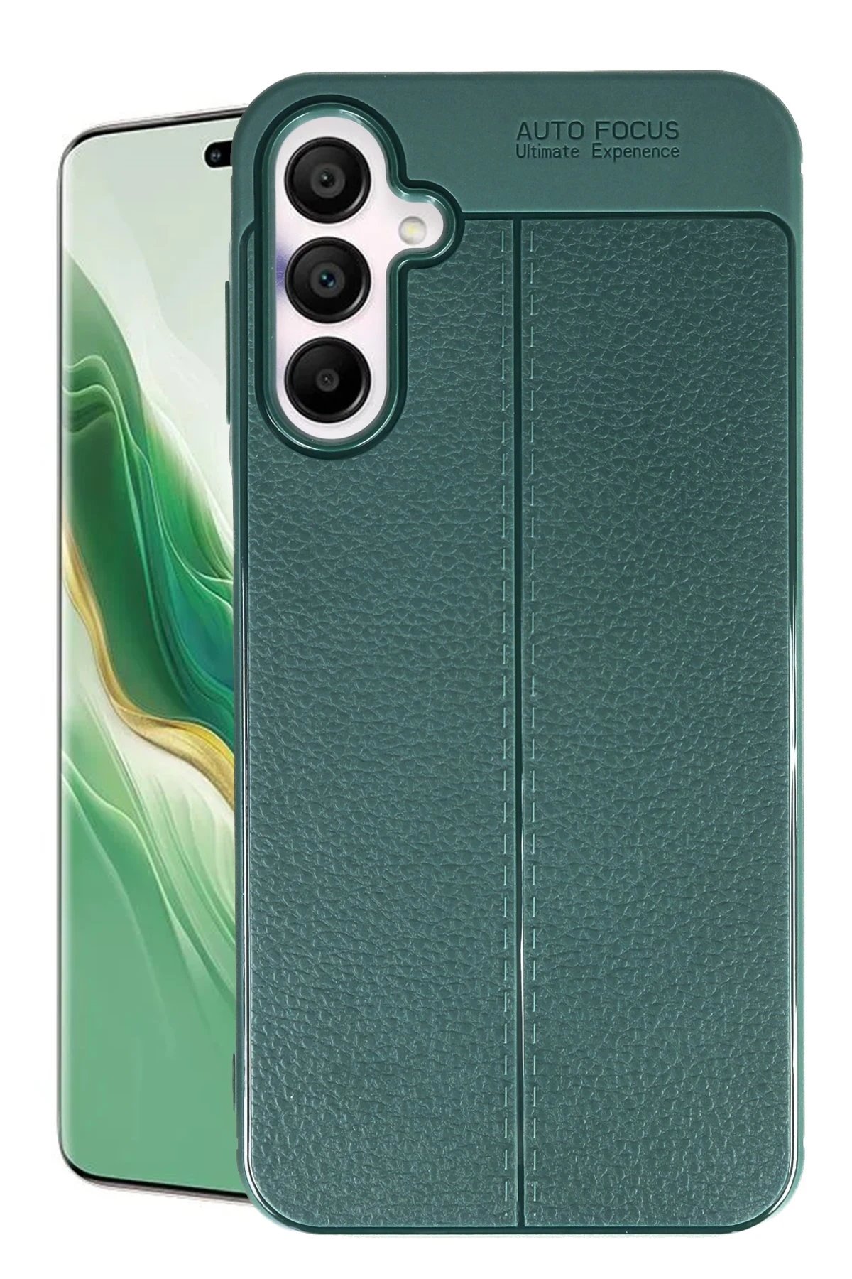 Samsung Galaxy A15 4G Kılıf Auto Focus Kapak - Koyu Yeşil-(5796)