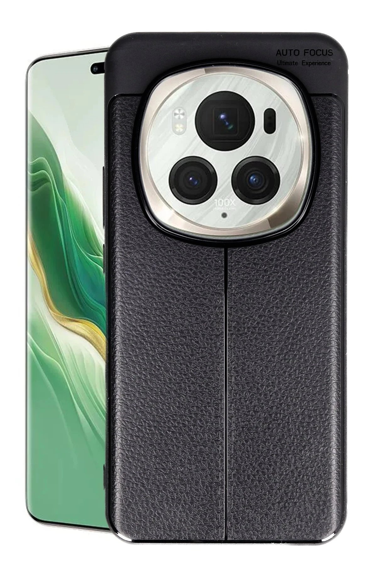 Huawei Honor Magic 6 Pro Kılıf Auto Focus Kapak - Siyah-(5796)