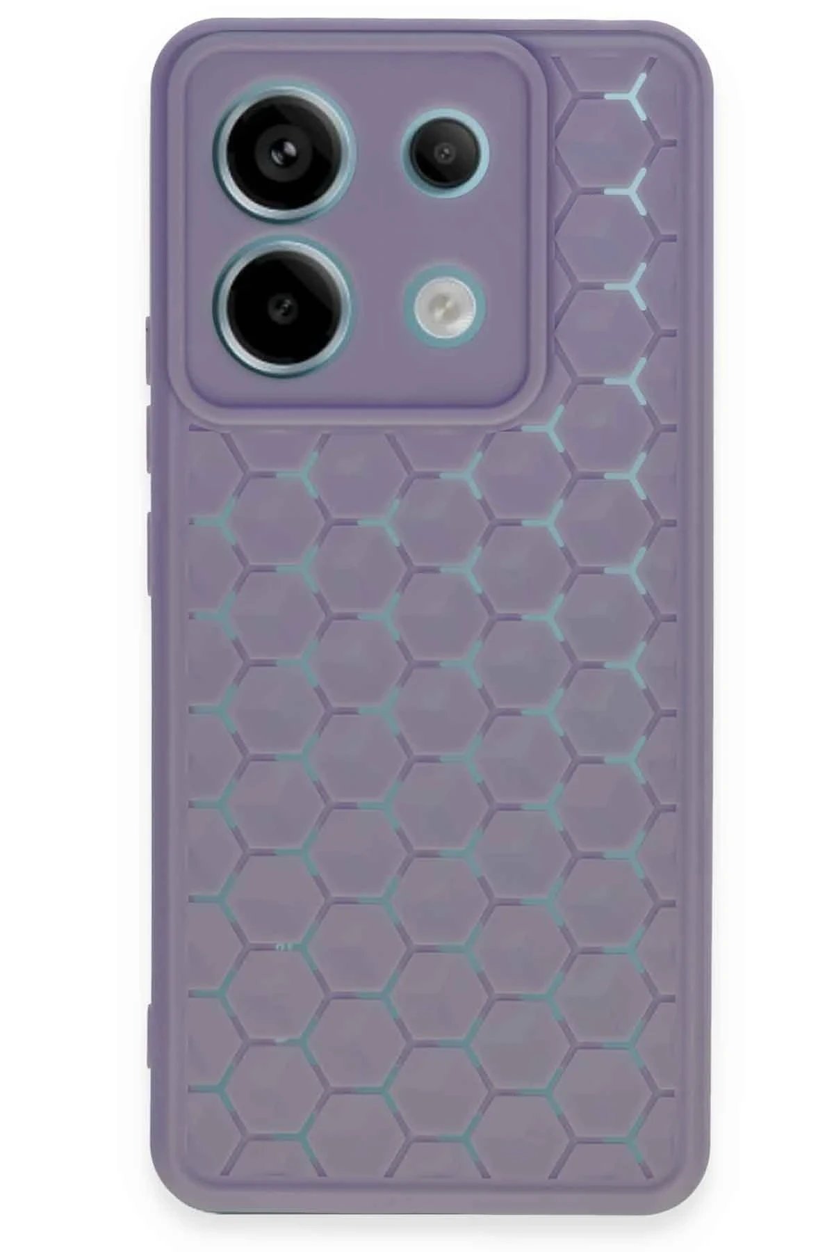 Xiaomi Redmi Note 13 Pro 5G Kılıf Petek Silikon Kapak - Lila-(5796)