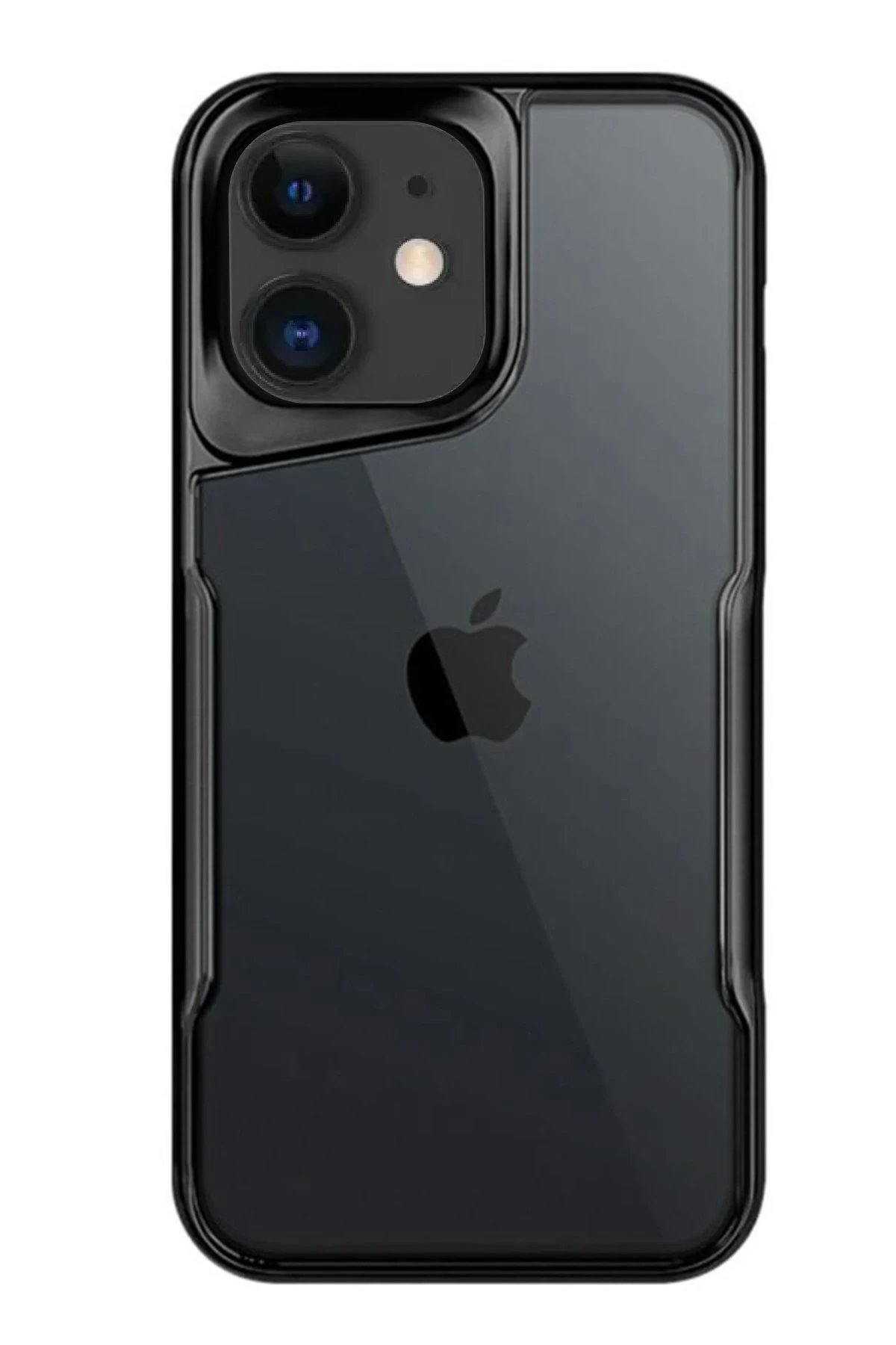 iPhone 11 Kılıf Boyi Silikon Kapak - Siyah-(5796)