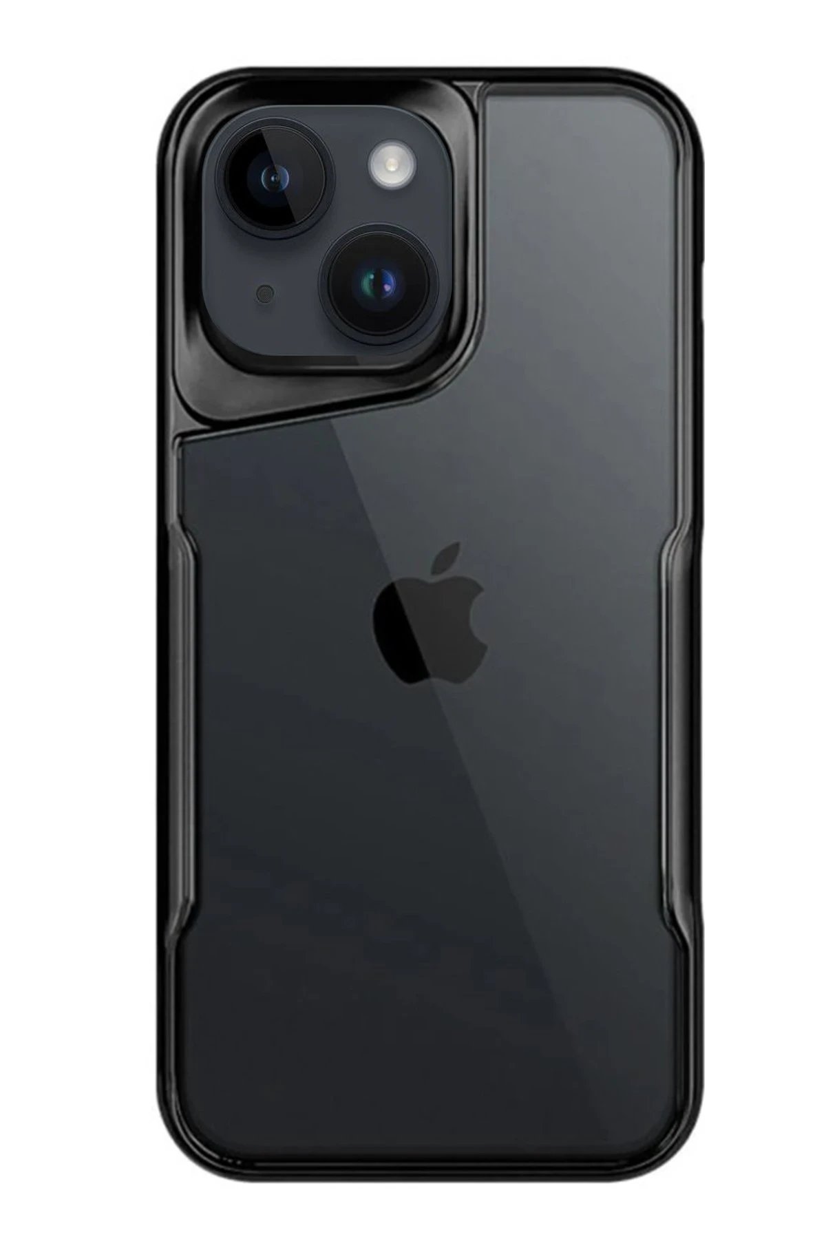 iPhone 15 Kılıf Boyi Silikon Kapak - Siyah-(5796)