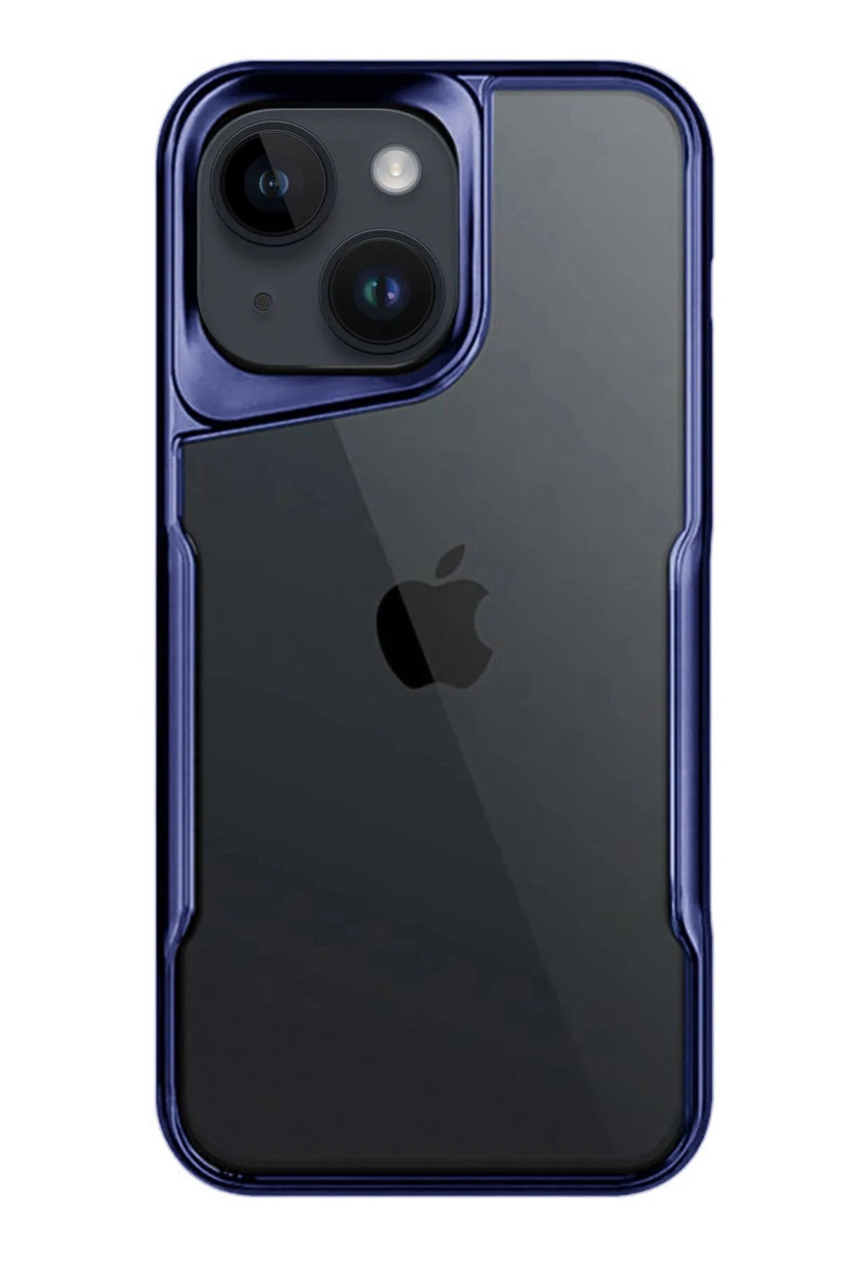 iPhone 15 Kılıf Boyi Silikon Kapak - Lacivert-(5796)