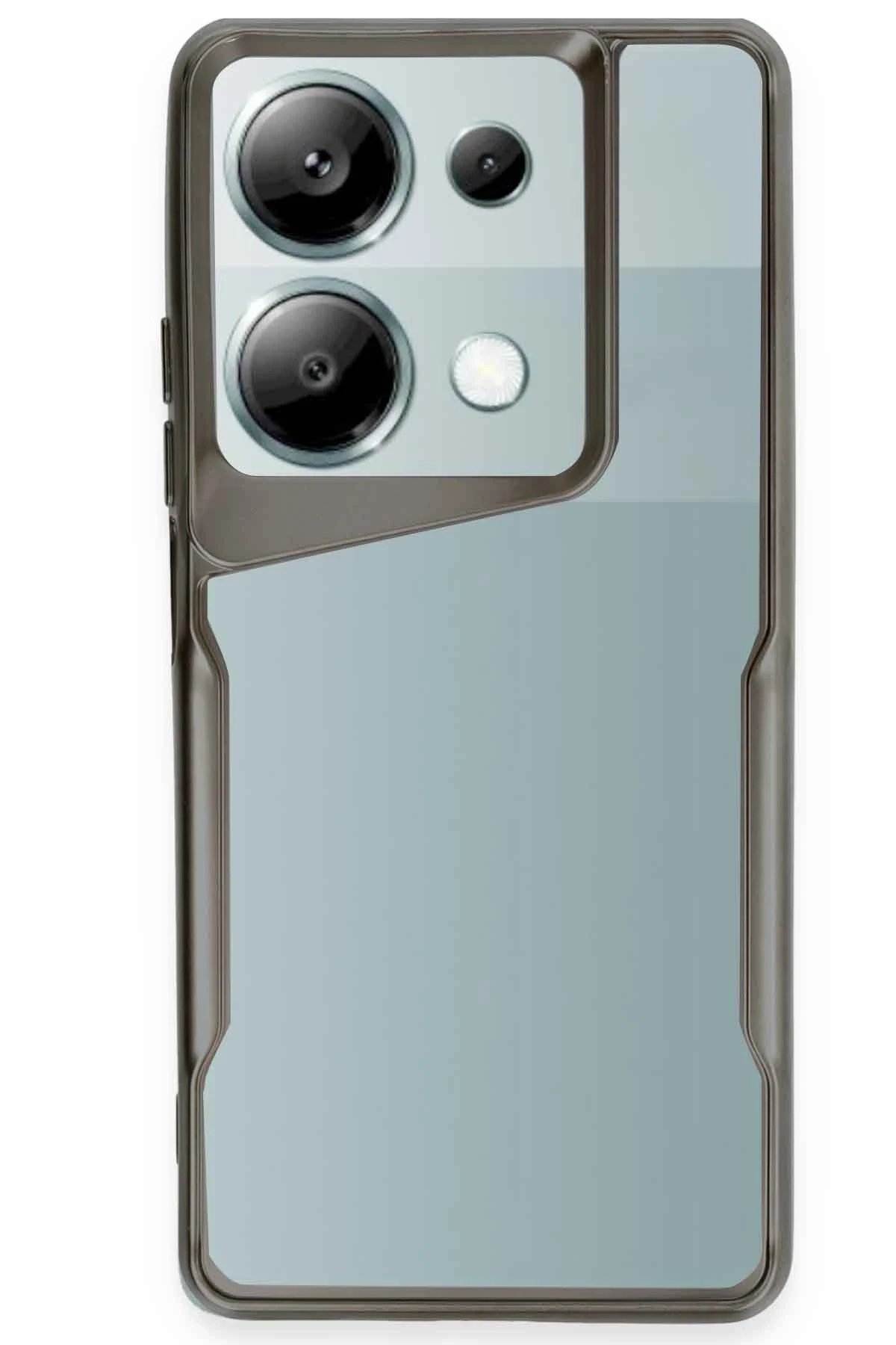 Xiaomi Redmi Note 13 Pro 4G Kılıf Boyi Silikon Kapak - Titan Gri-(5796)