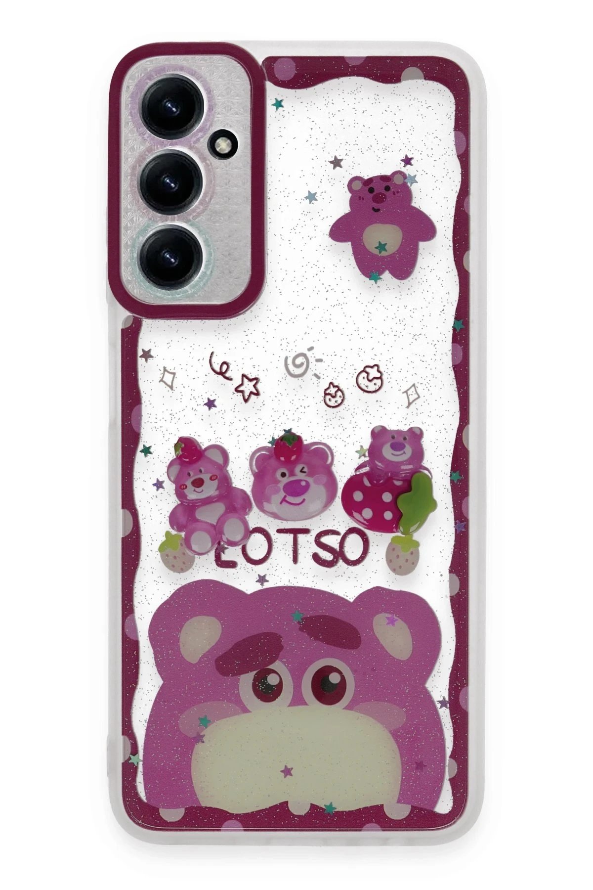 Samsung Galaxy A25 5G Kılıf Sweet Desenli Silikon Kapak - Pembe-(5796)