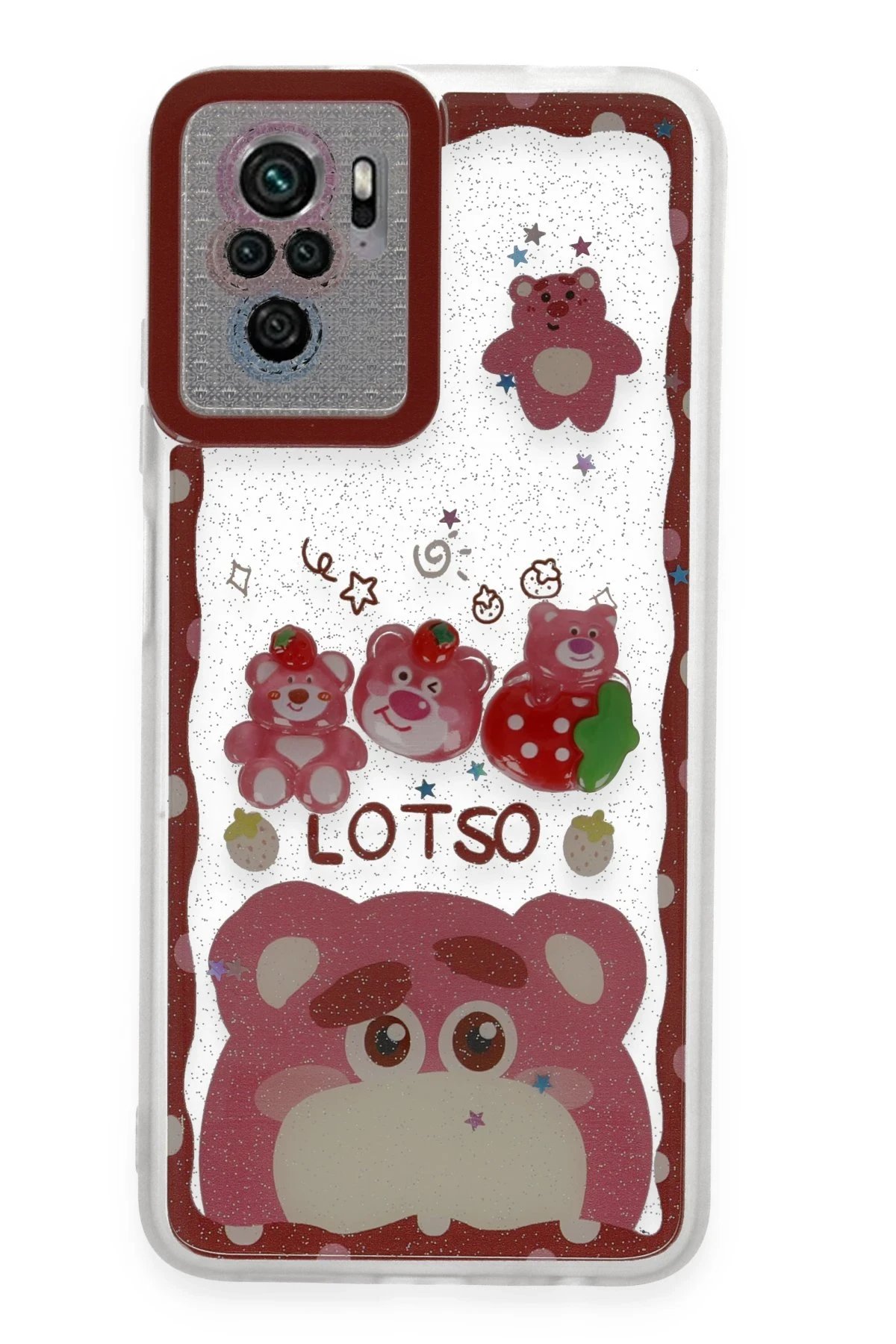 Xiaomi Redmi Note 10 Pro Kılıf Sweet Desenli Silikon Kapak - Pembe-(5796)