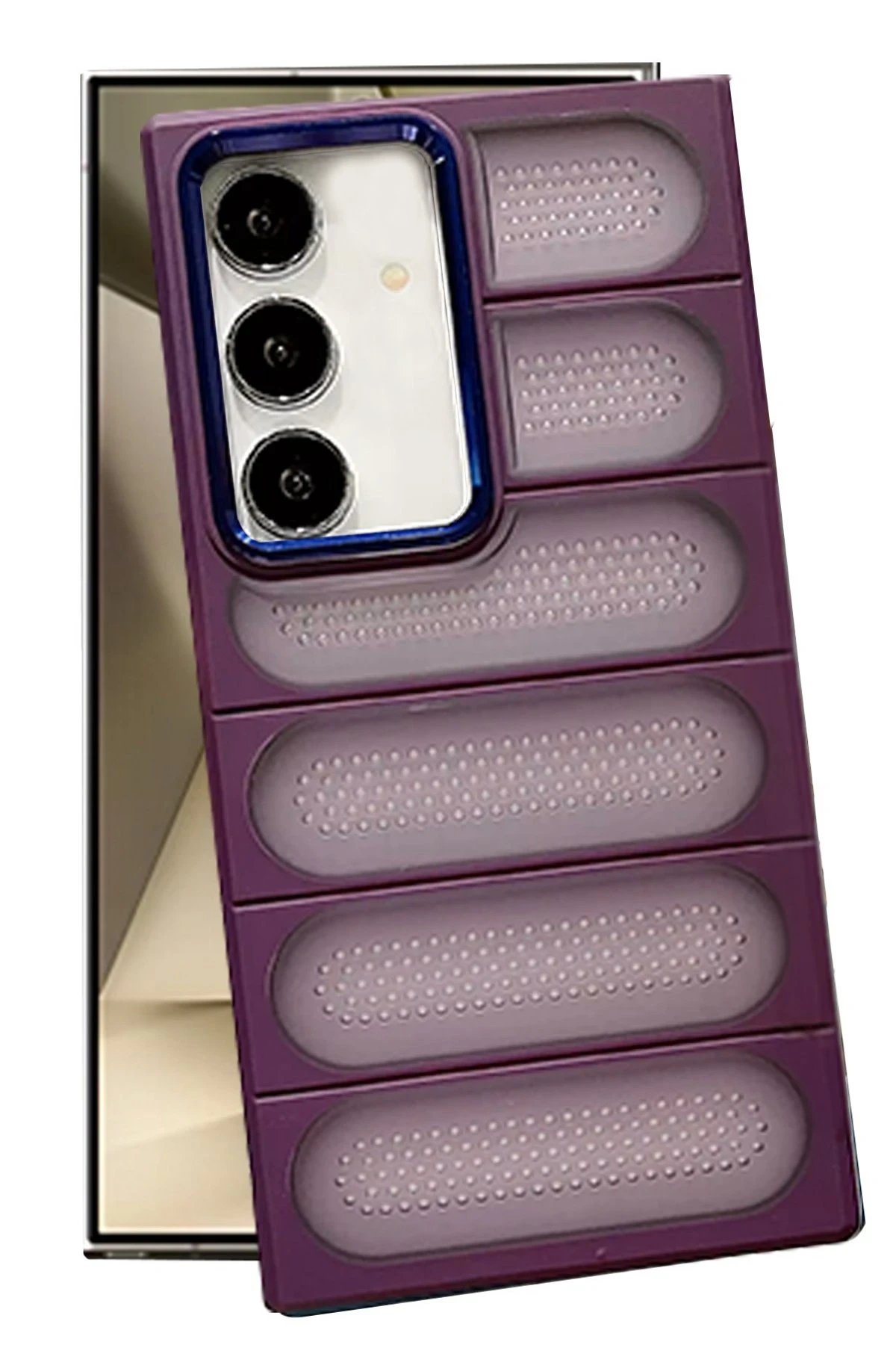 Samsung Galaxy S24 Plus Kılıf Airmax Silikon Kapak - Derin Mor-(5796)