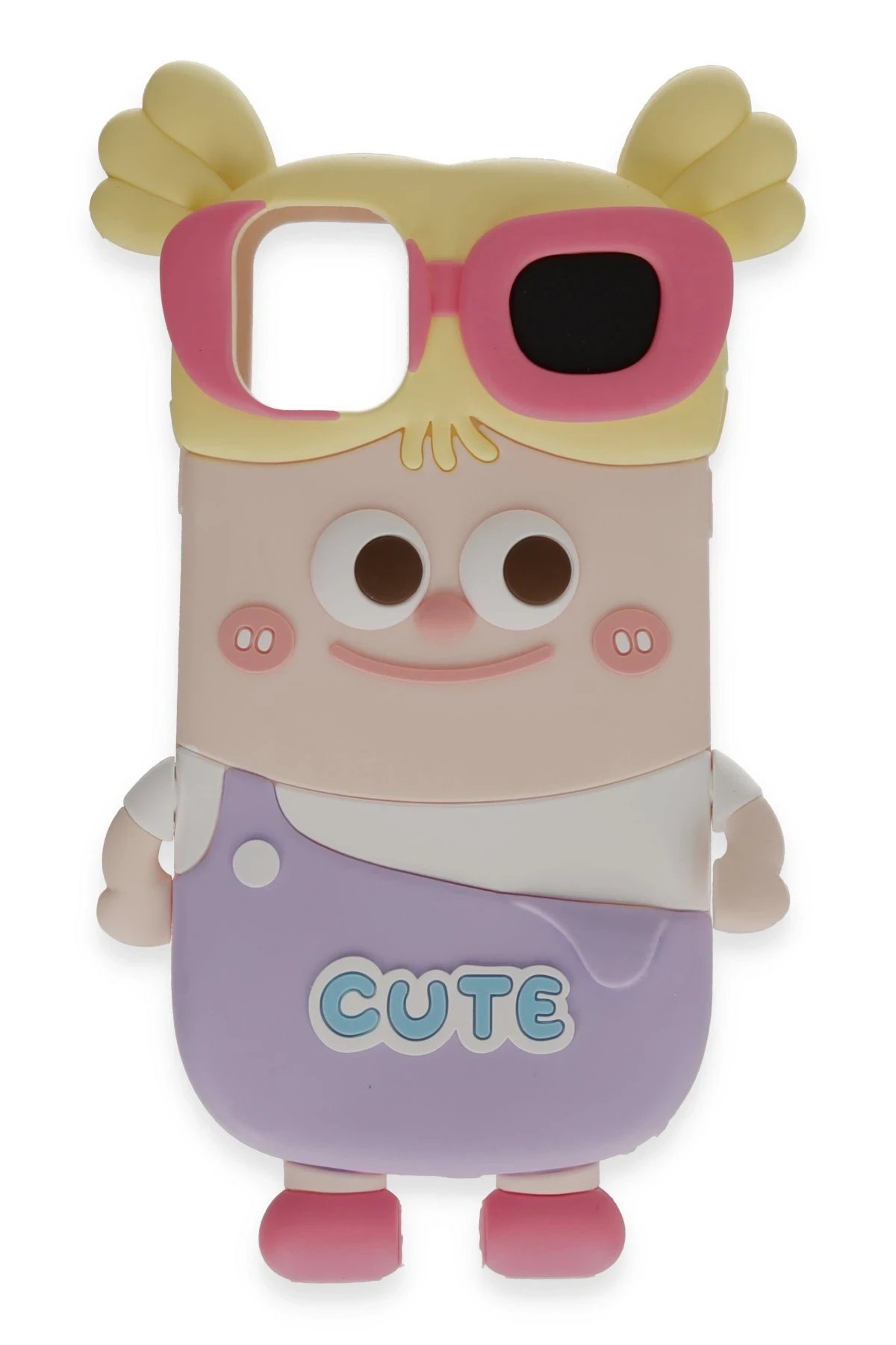 iPhone 12 Kılıf Poky Karakter Silikon Kapak - Desen 8-(5796)