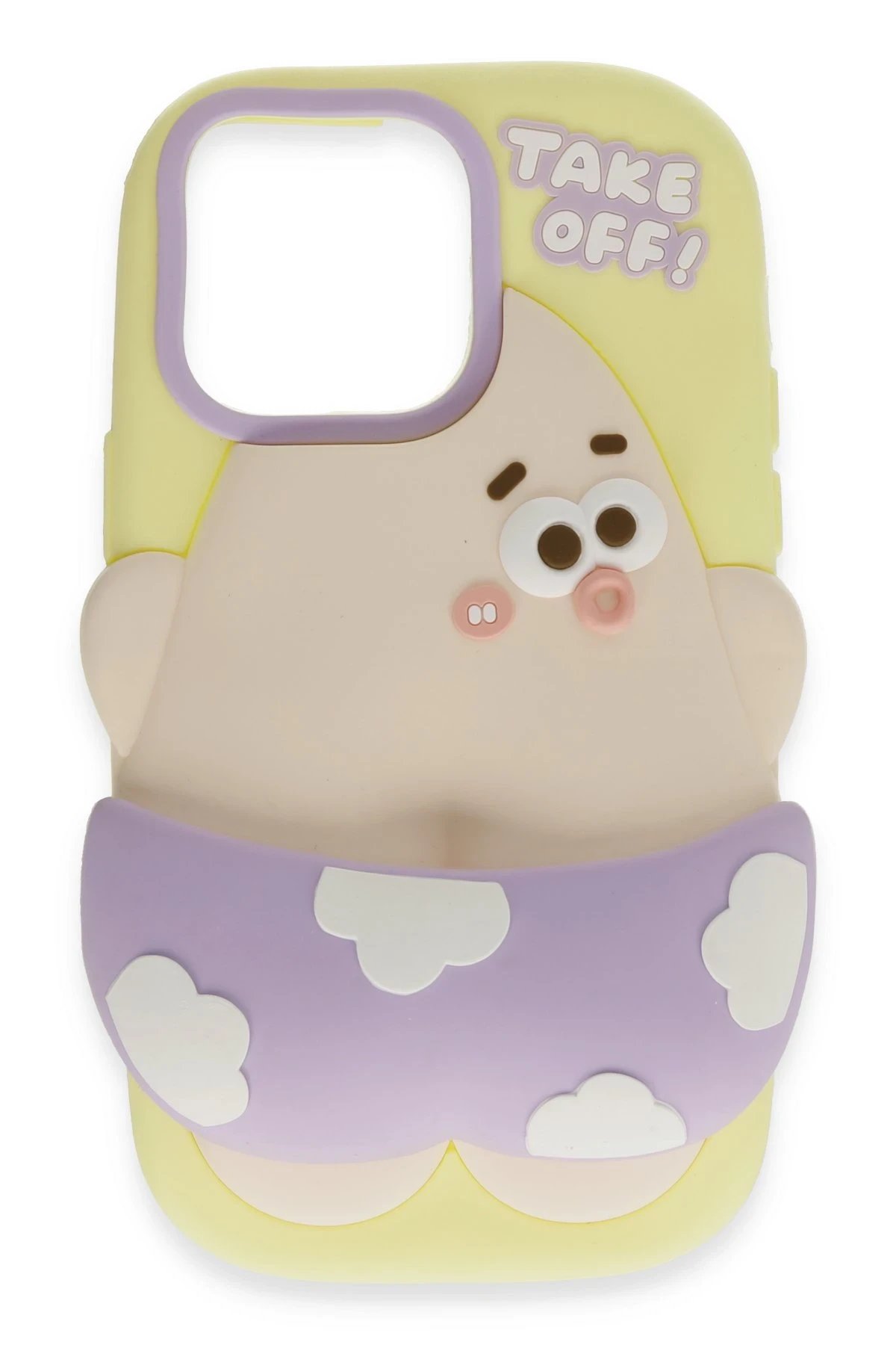 iPhone 15 Pro Max Kılıf Poky Karakter Silikon Kapak - Desen 5-(5796)