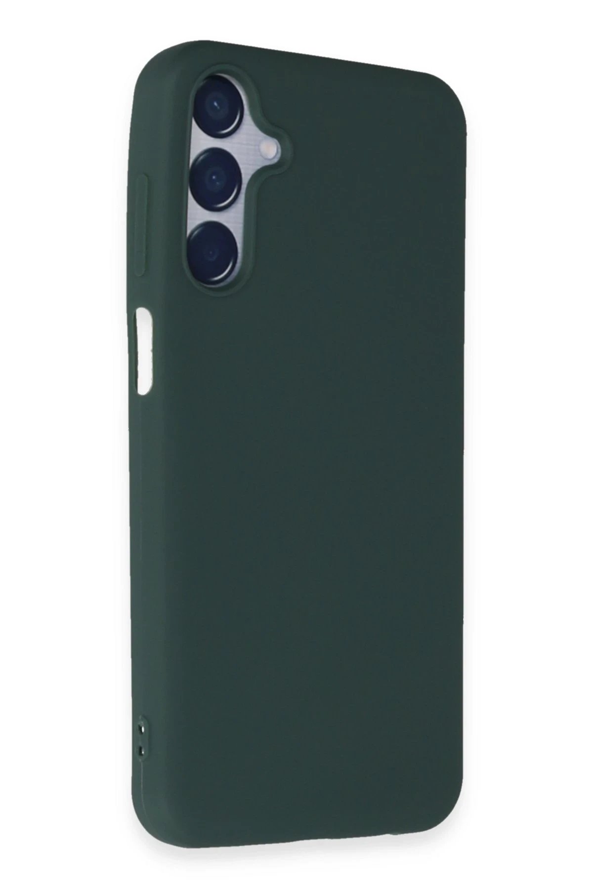 Samsung Galaxy M15 Kılıf First Silikon - Koyu Yeşil-(5796)