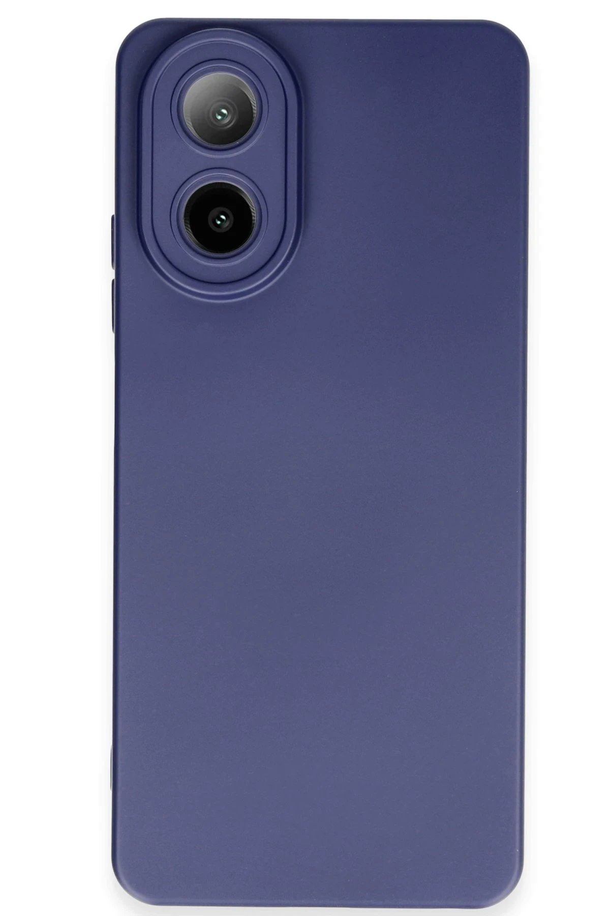 Oppo A38 Kılıf Nano içi Kadife Silikon - Lacivert-(5796)