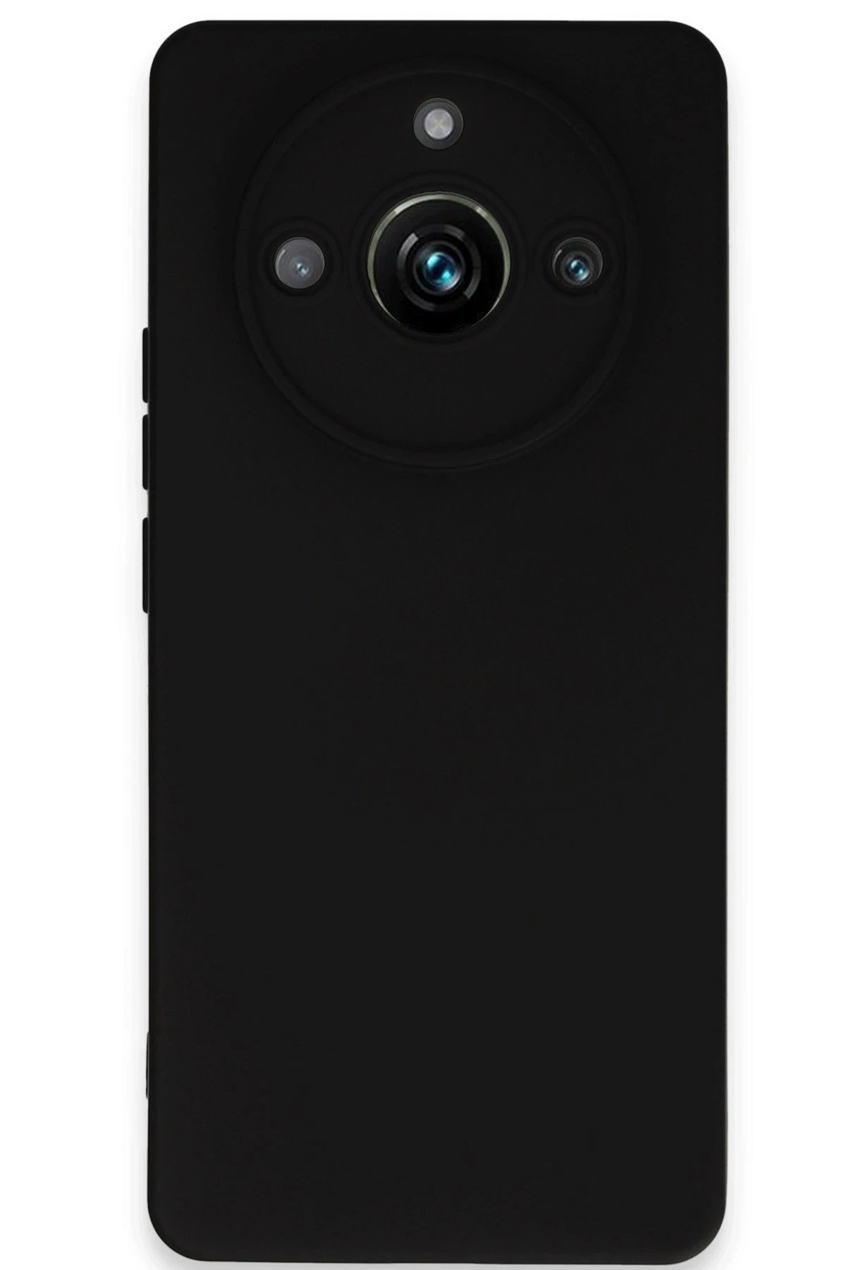 Realme 11 Pro Kılıf Nano içi Kadife Silikon - Siyah-(5796)