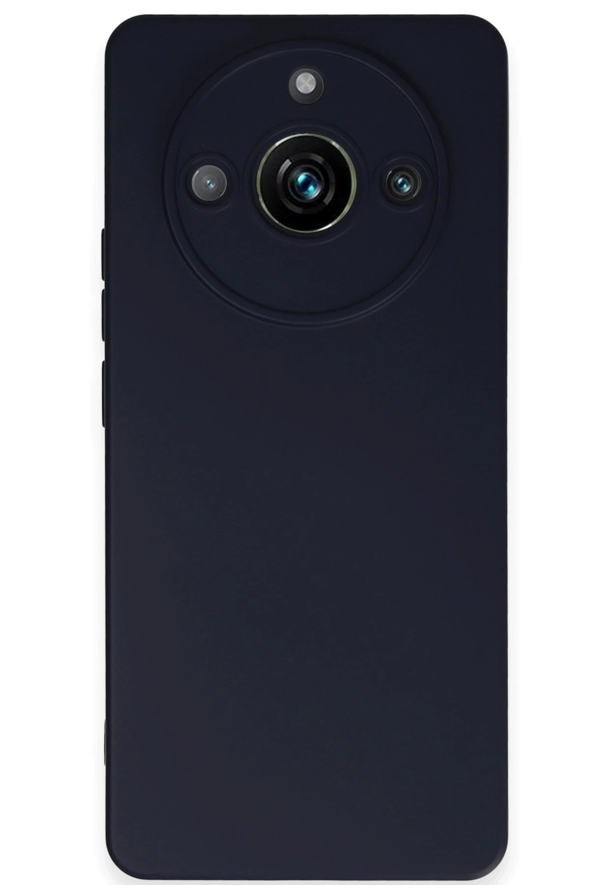 Realme 11 Pro Kılıf Nano içi Kadife Silikon - Lacivert-(5796)