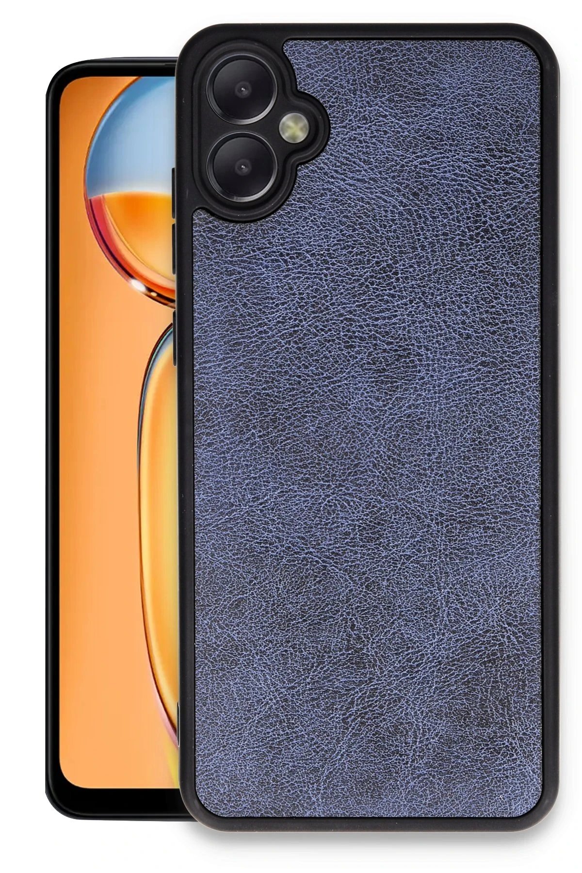 Samsung Galaxy A05 Kılıf Aras Deri Kapak - Lacivert-(5796)